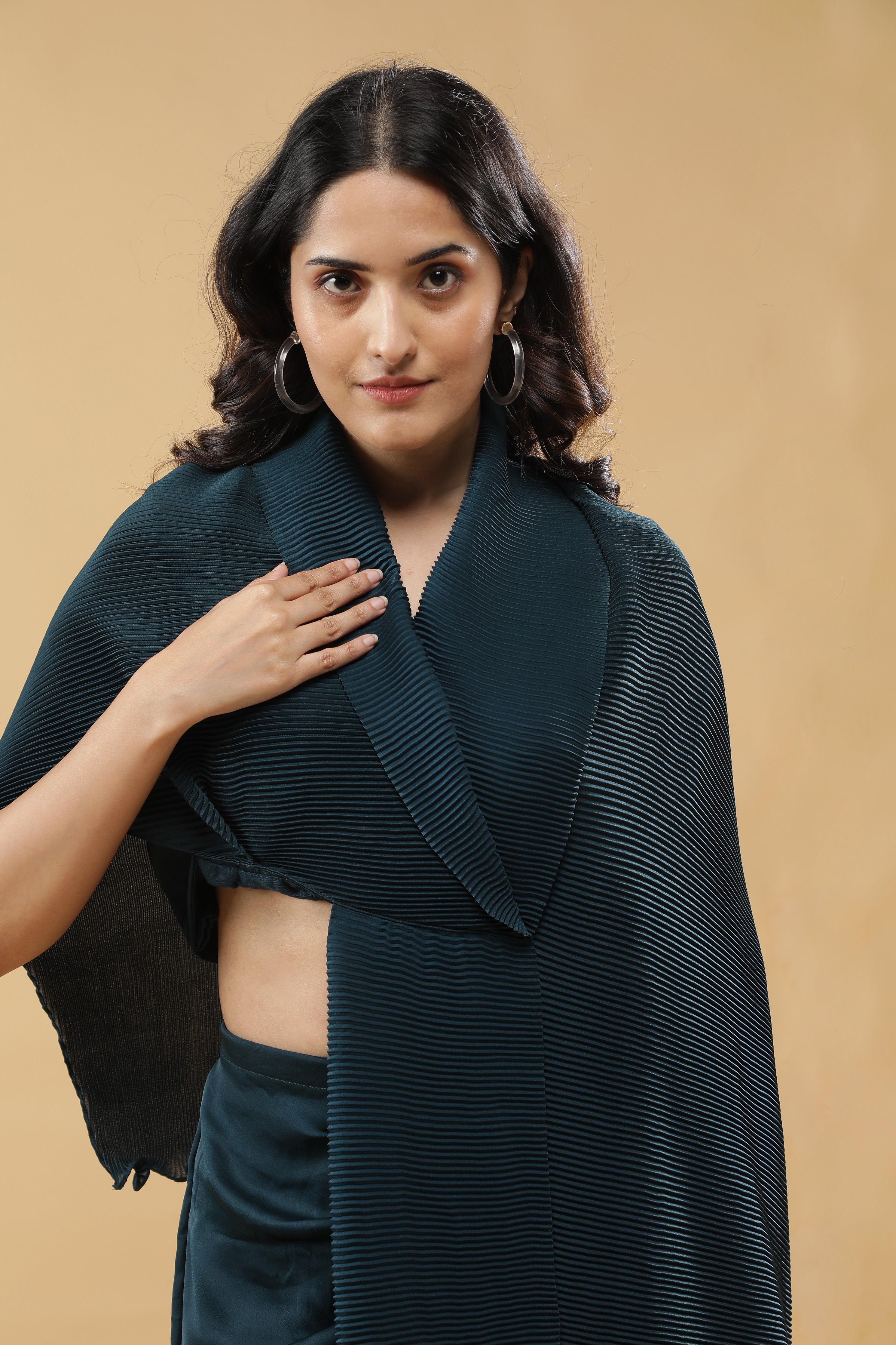 Deep Teal Indo-Western Set