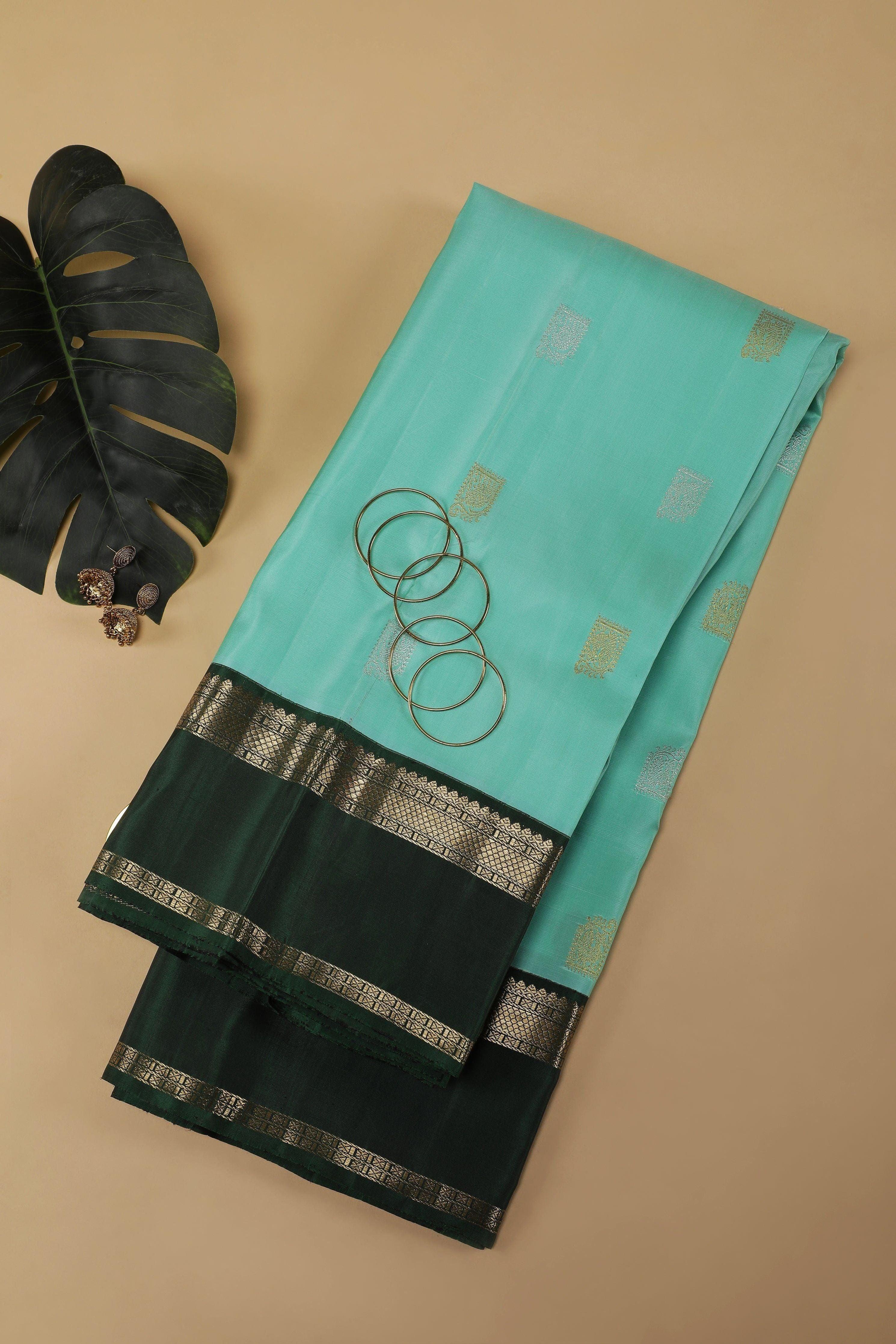 Beige  Kanchipuram Silk Saree (Copy)  Mokshaa