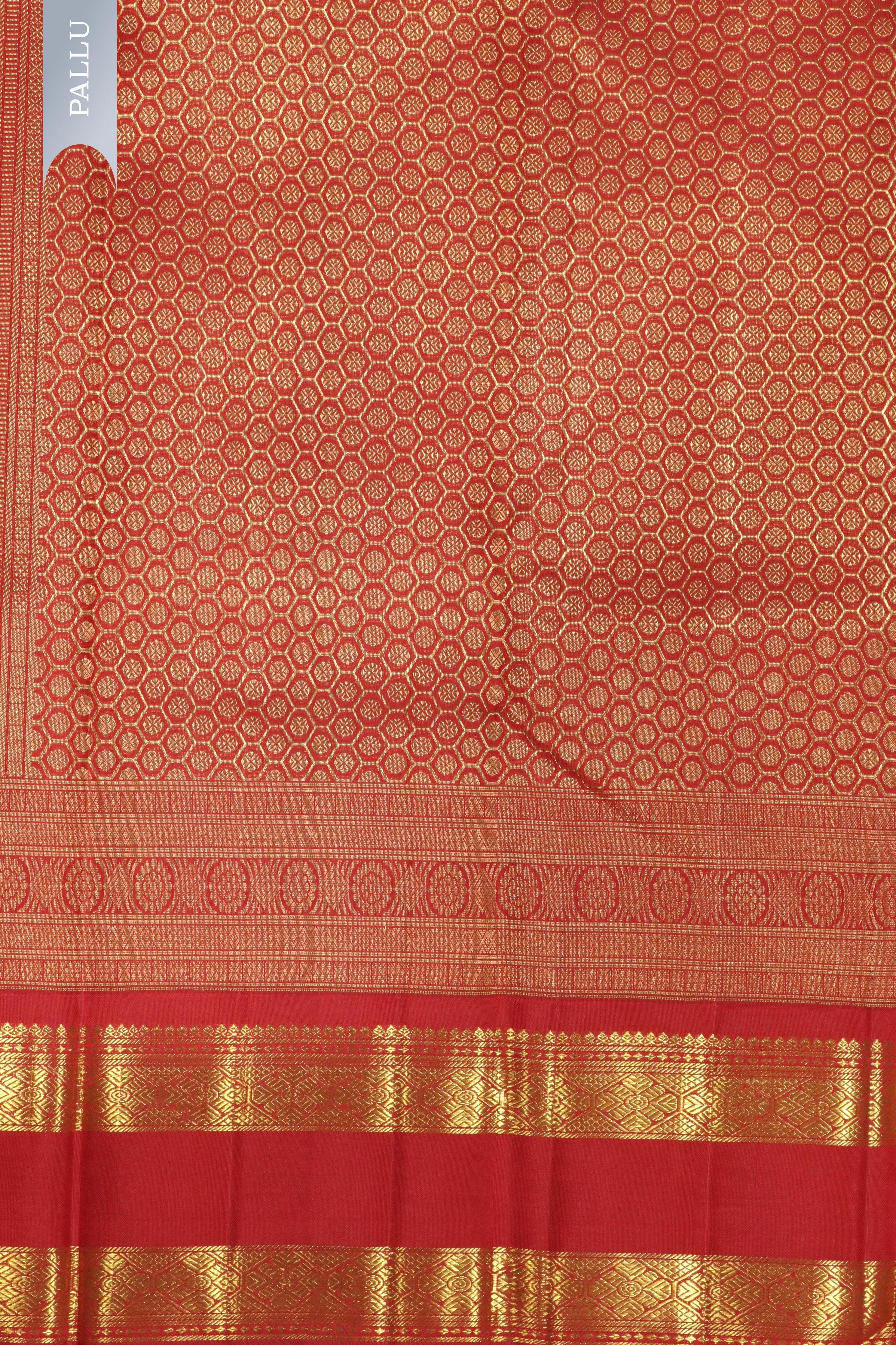 Chocolate Brown Kanchipuram Silk Saree with Motifs & Dancing Figurines and Contrast Zari Border - Mokshaa