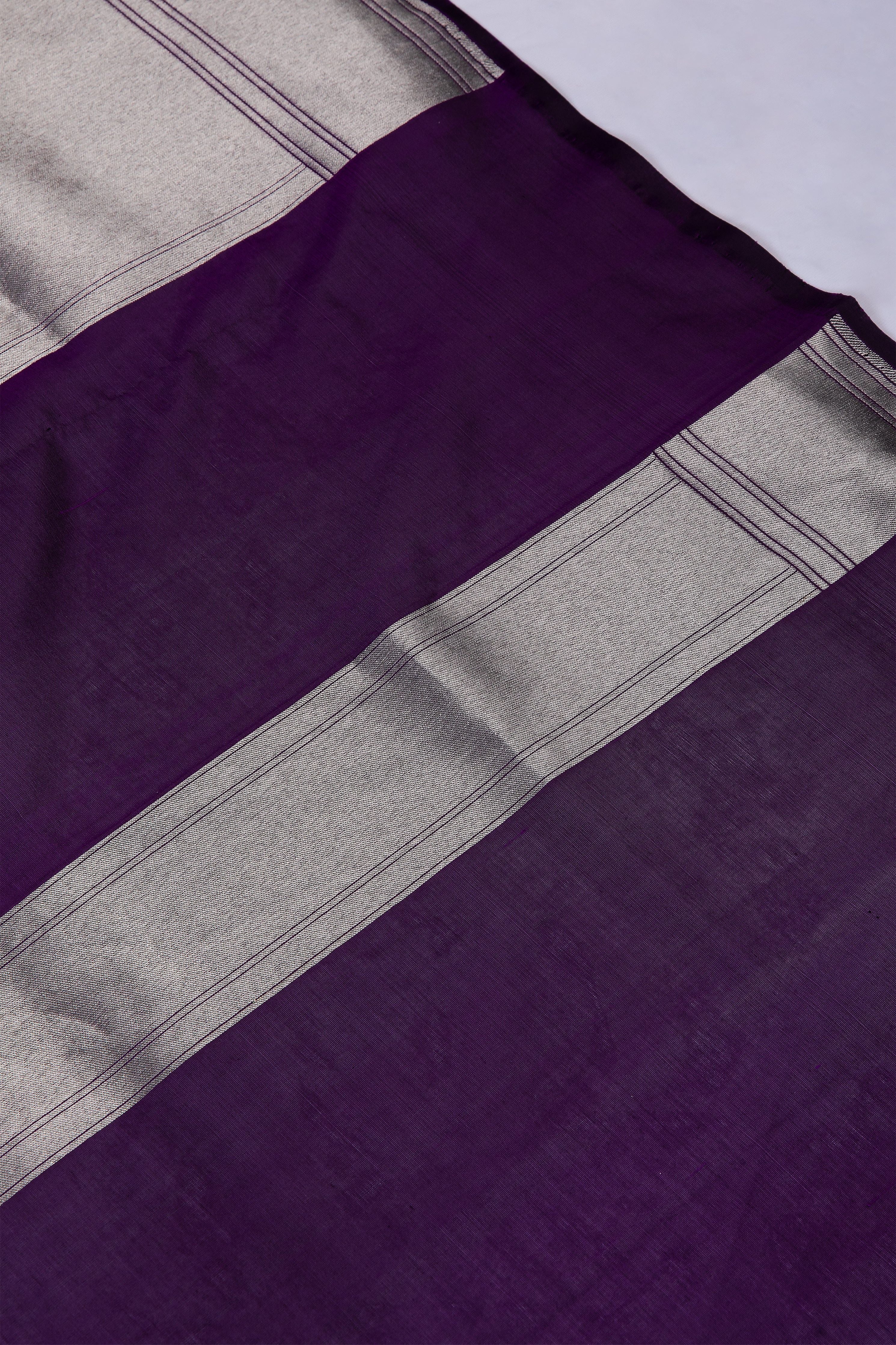 Royal Purple Banaras Silk Saree - Mokshaa