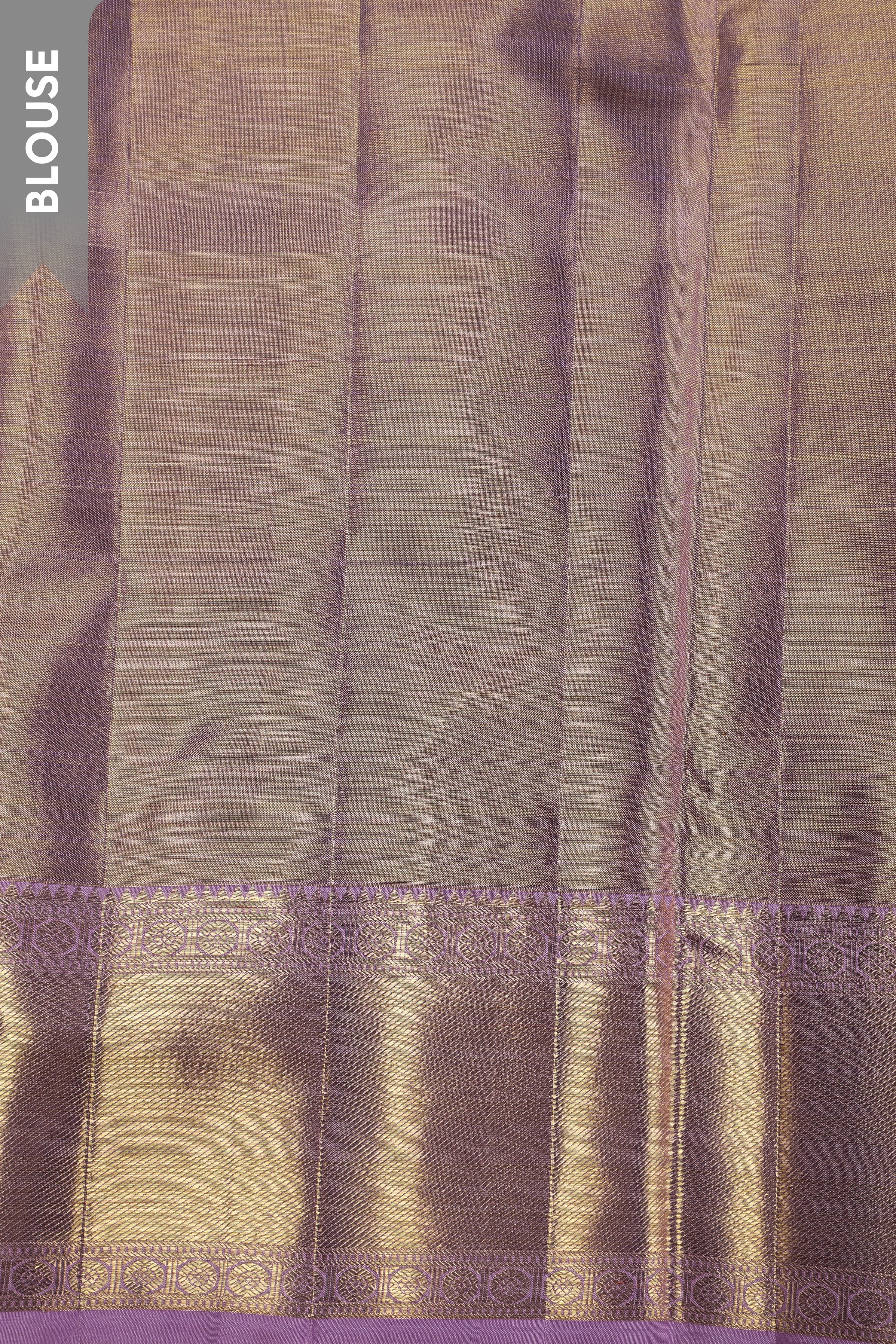 Antique Gold Kanchipuram Silk Saree  Mokshaa