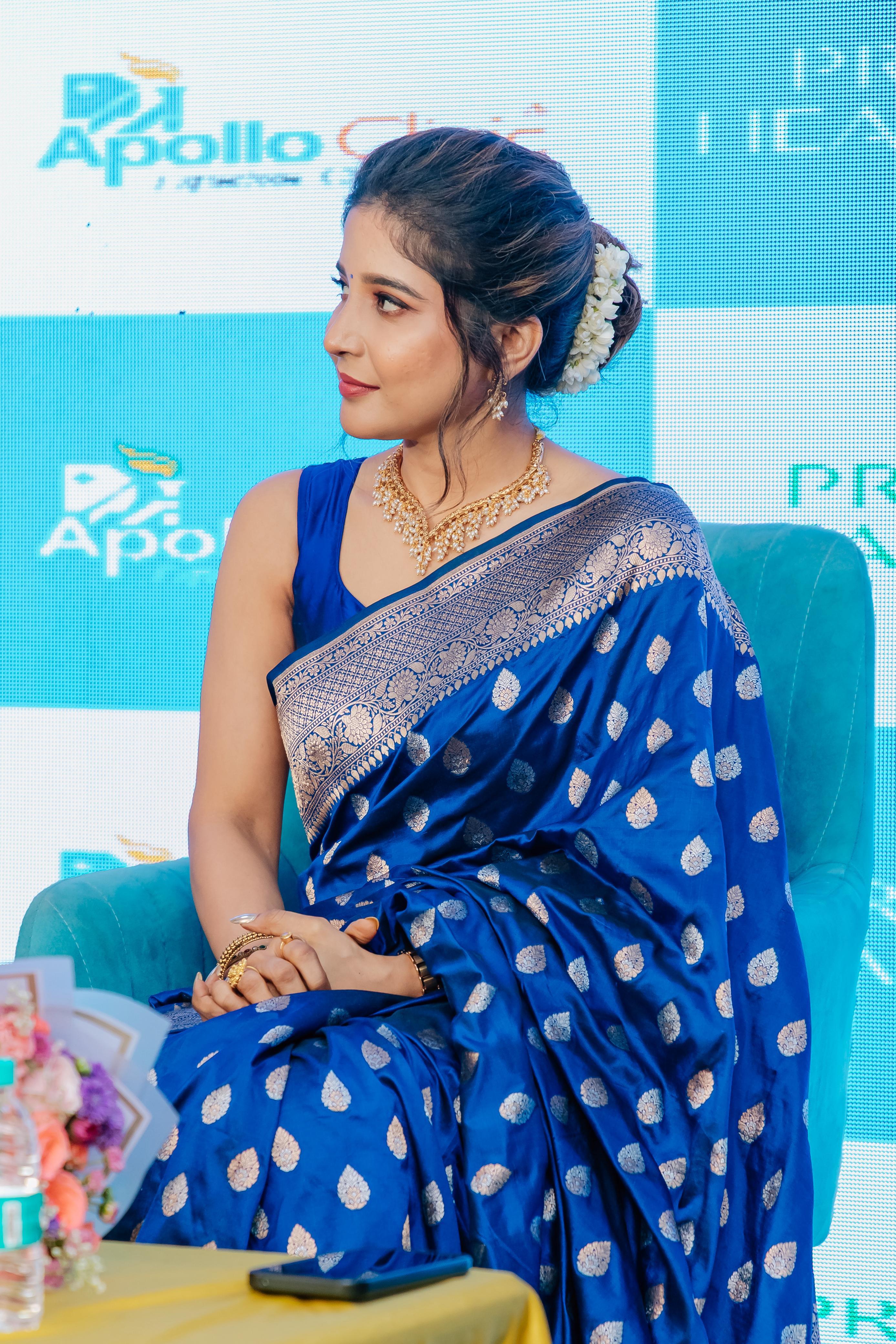 Actress Sakshi Agarwal in Mokshaa Saree