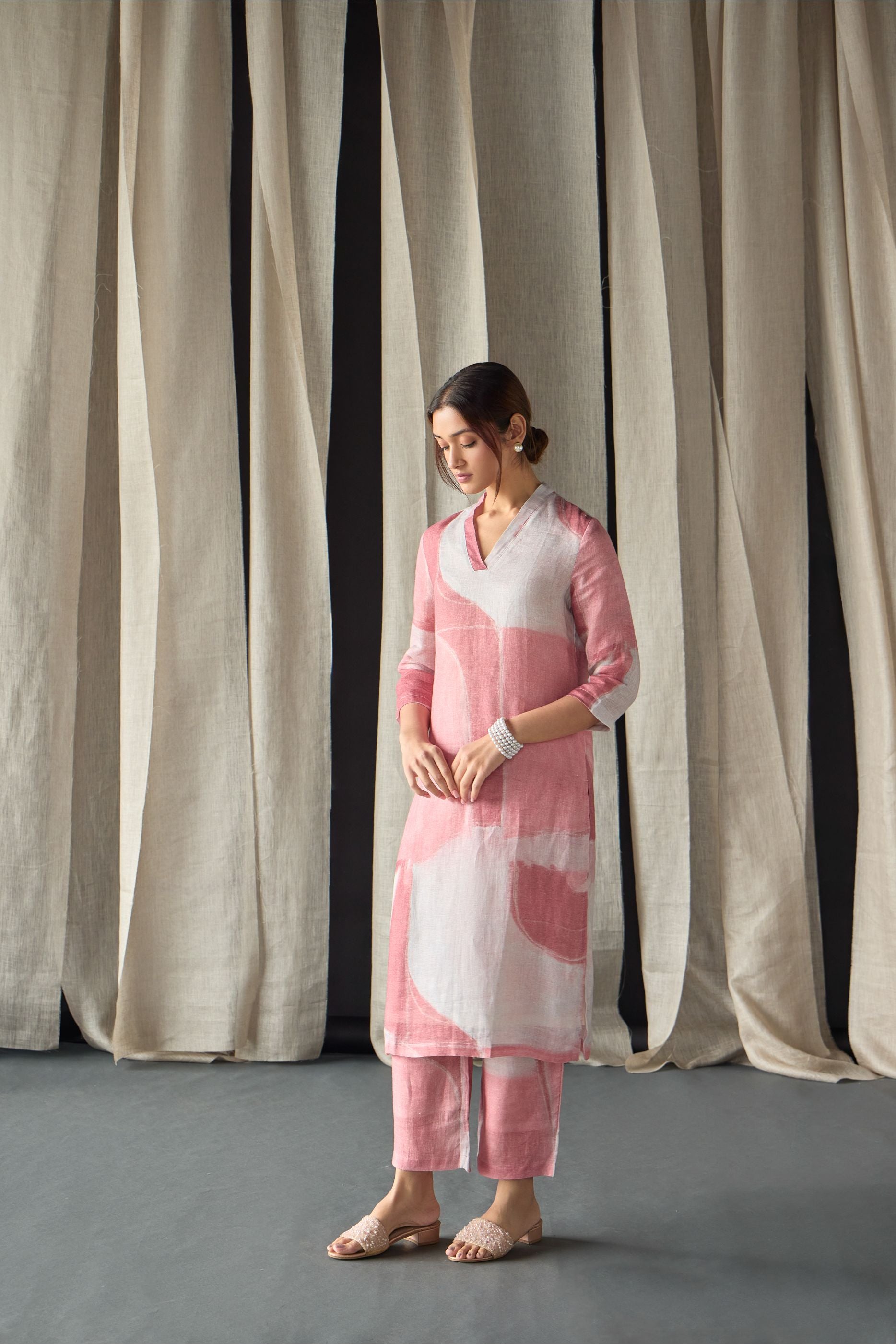 Pink Pure Hemp Co-ord Set - Mokshaa