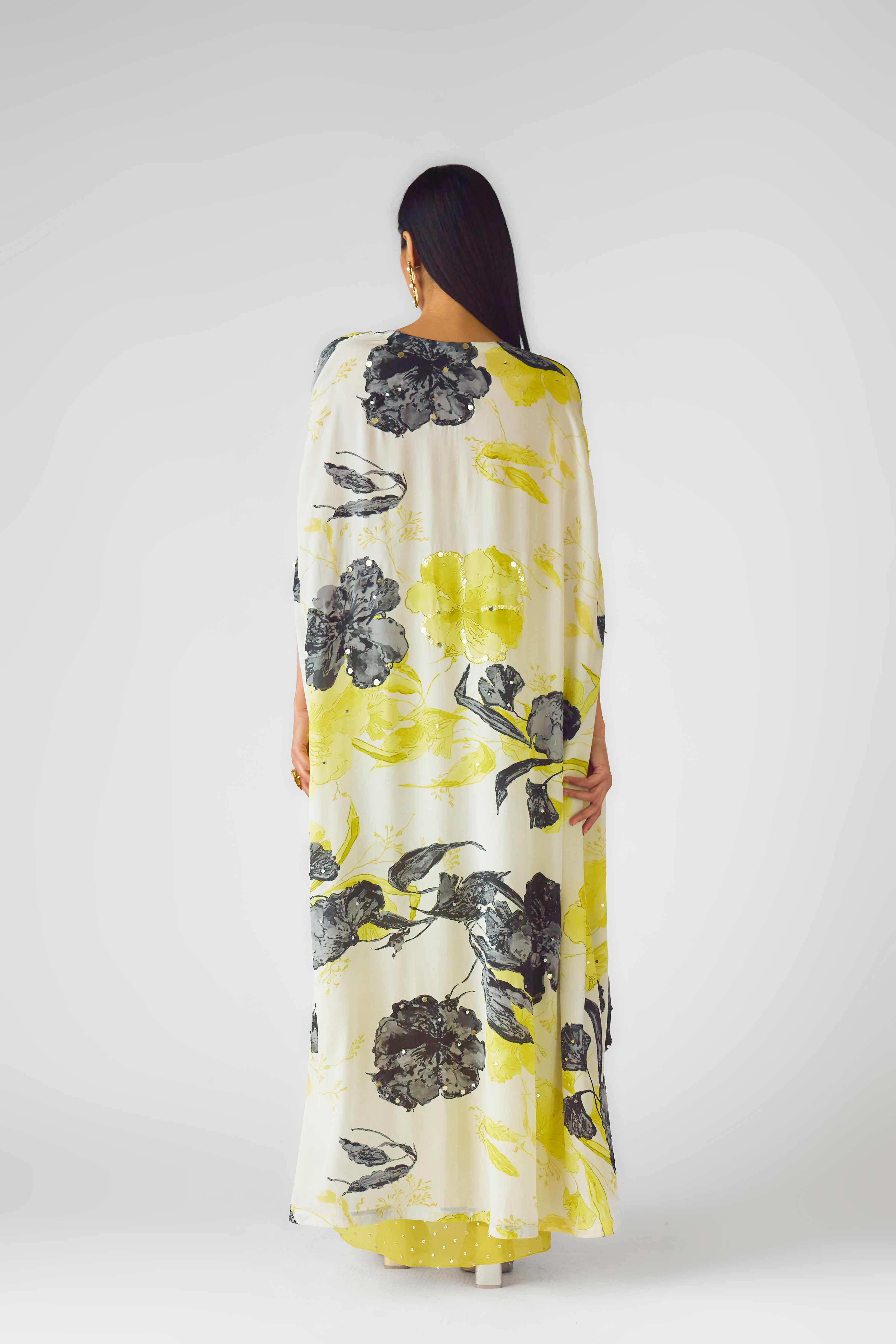 The Citrus Noir Cape Set  Mokshaa