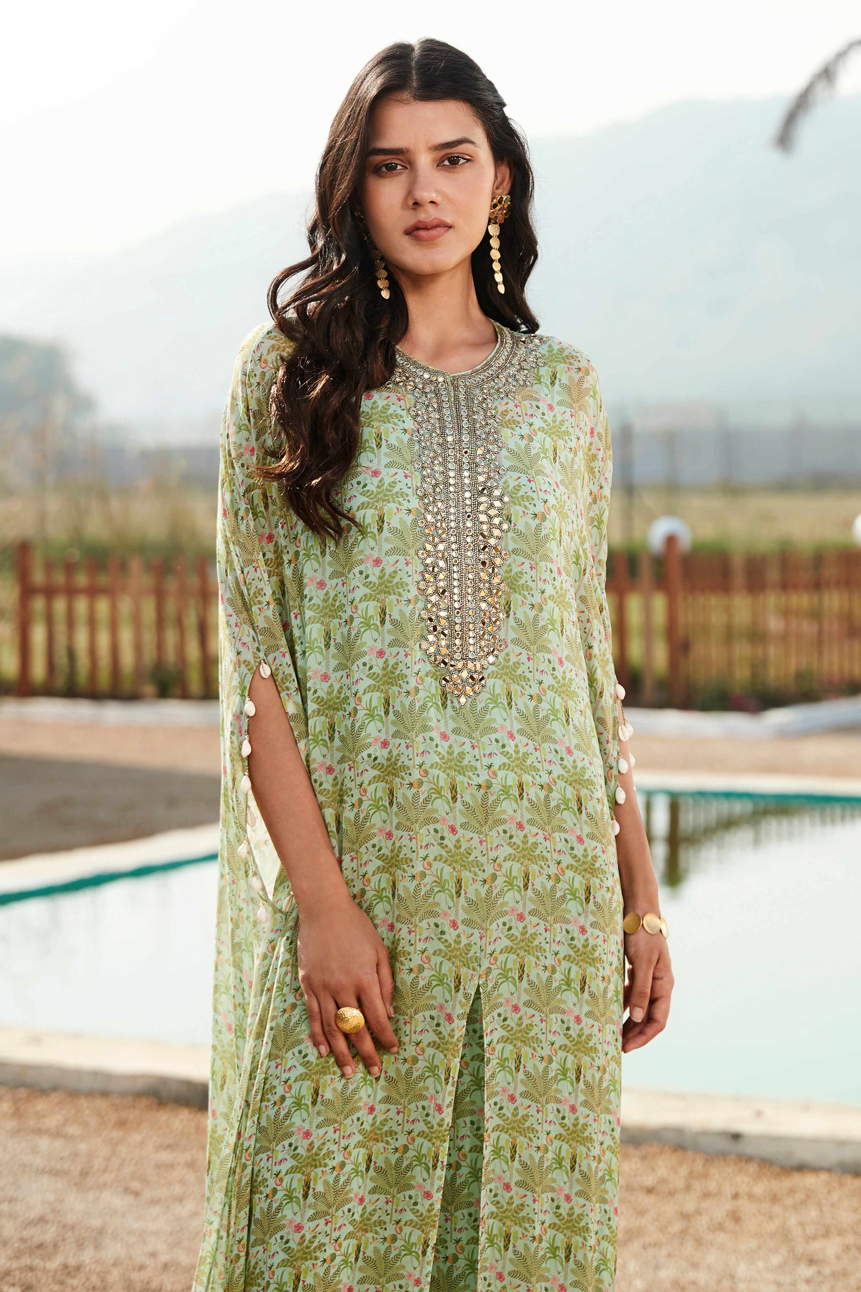 Pista Kaftan With Sharara