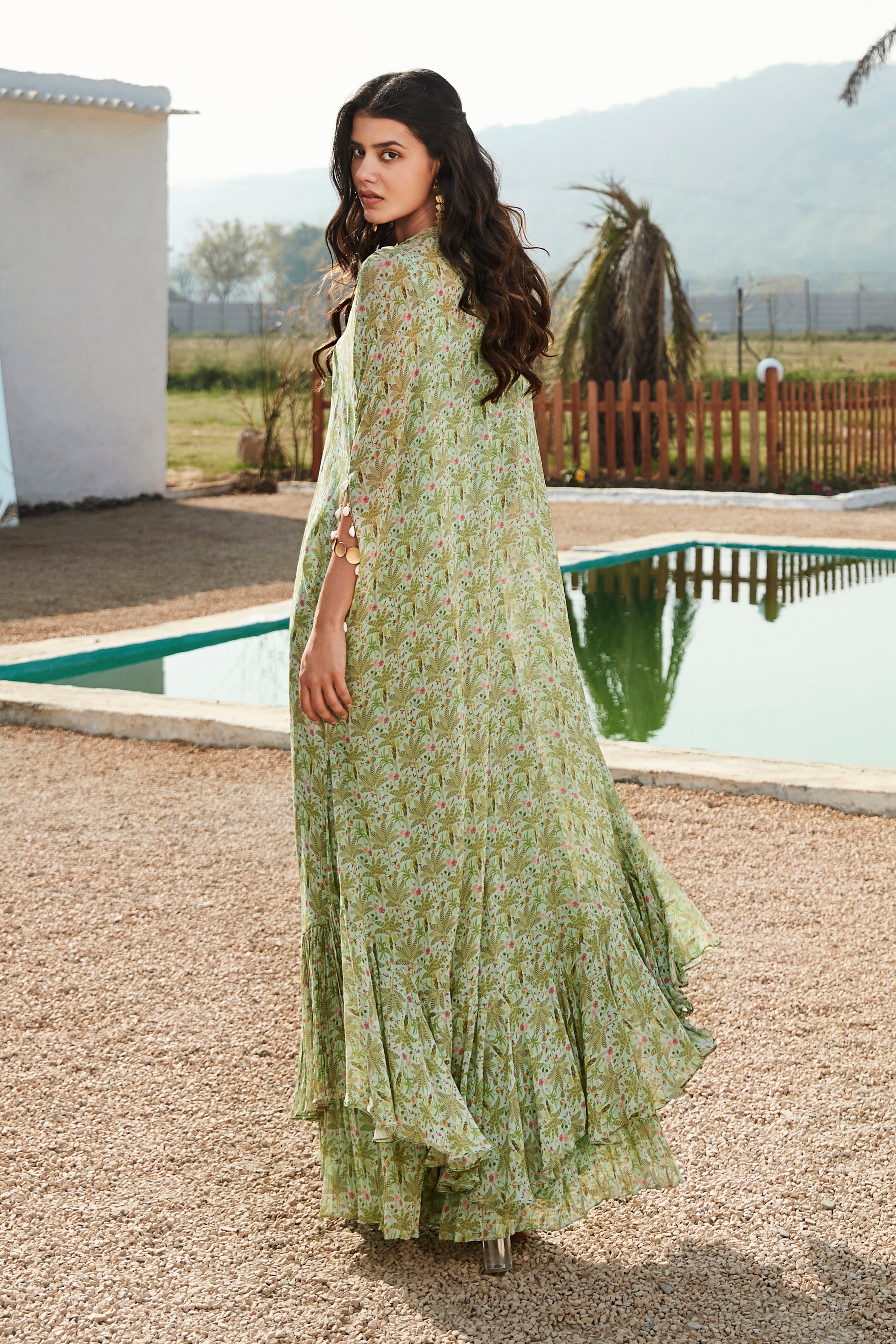 Pista Kaftan With Sharara