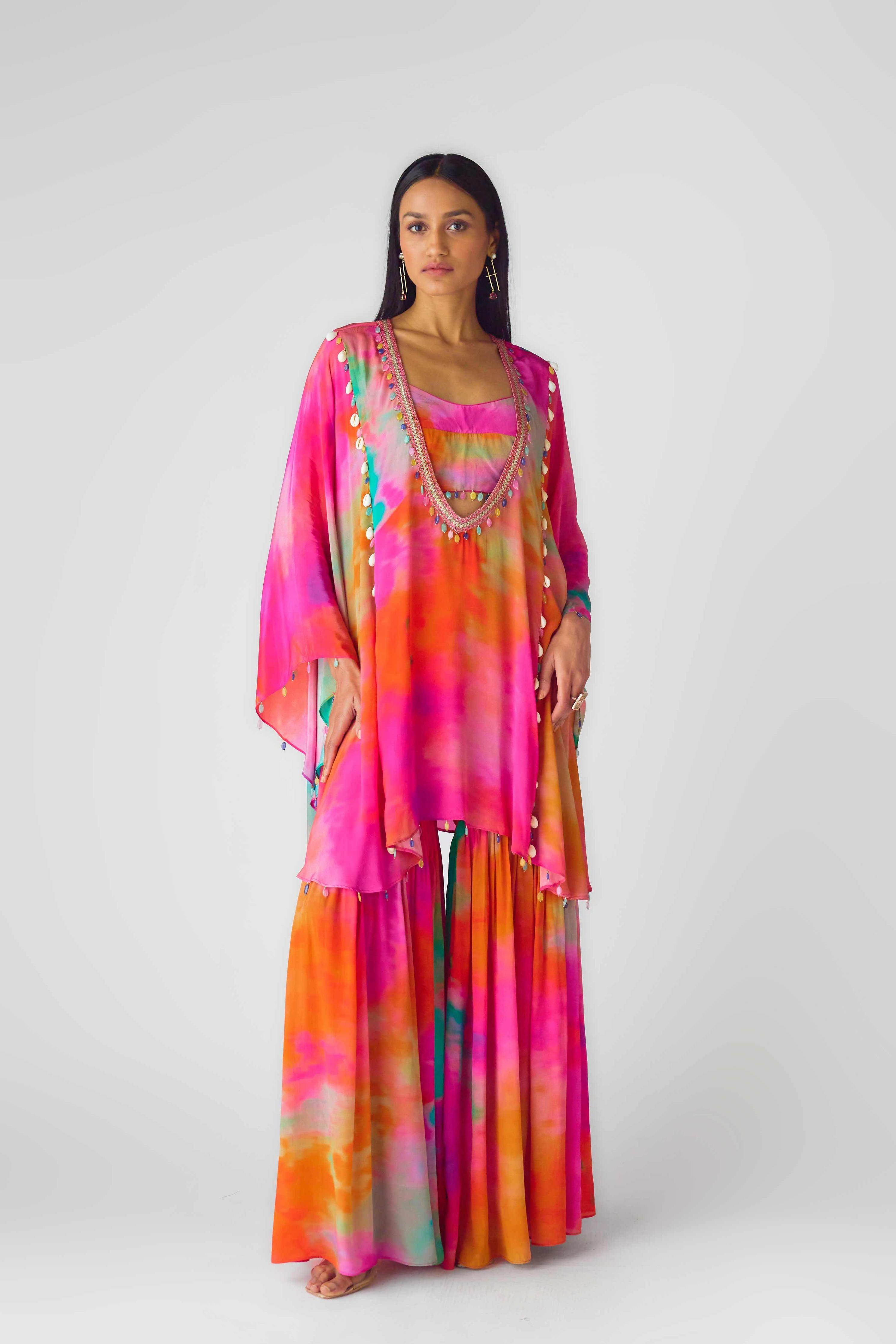 The Abstract Sunlit Sharara Set  Mokshaa