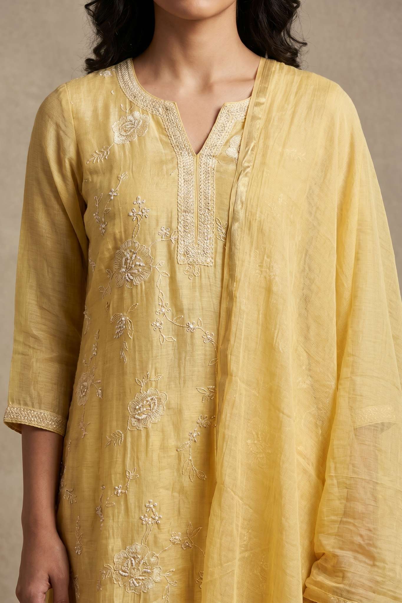 Sunshine Yellow Cotton Salwar Set