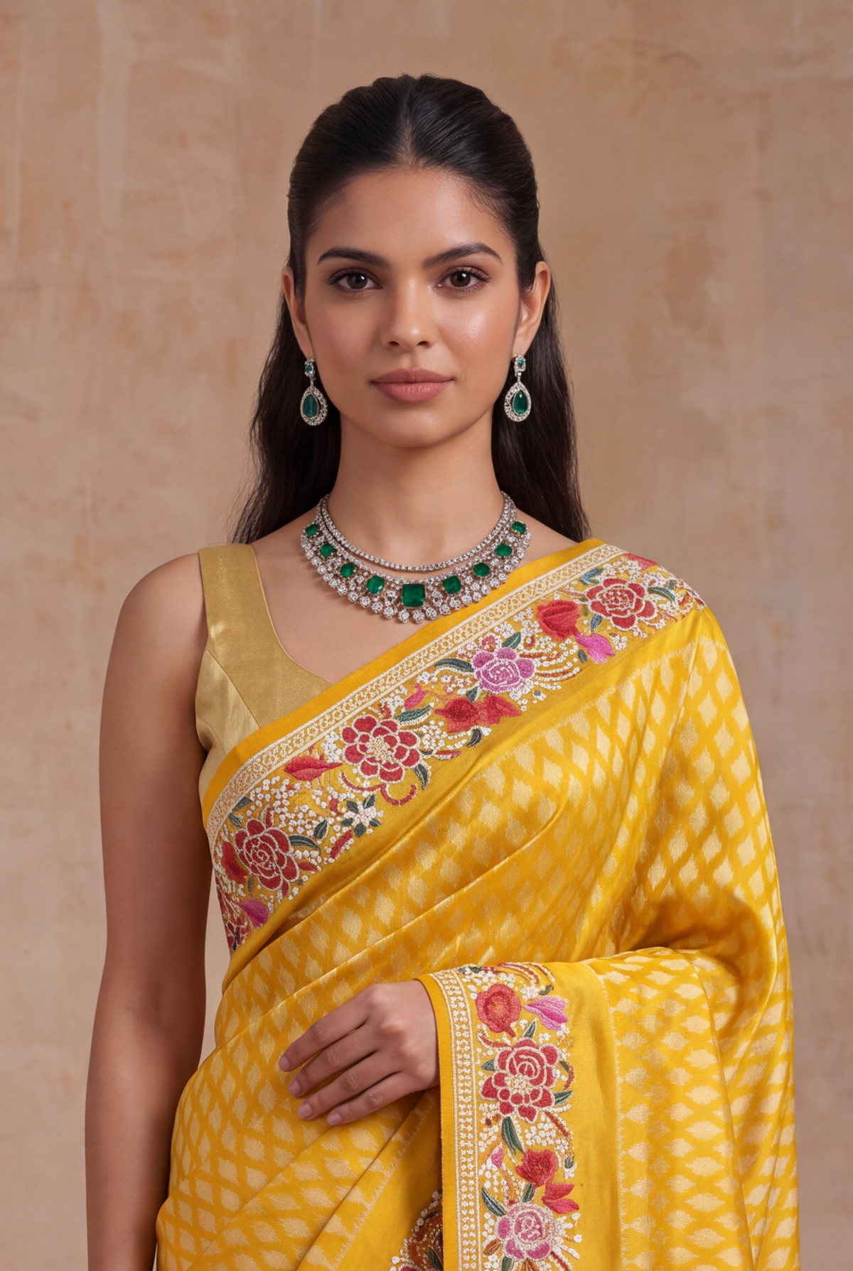 Yellow Patola Silk Saree