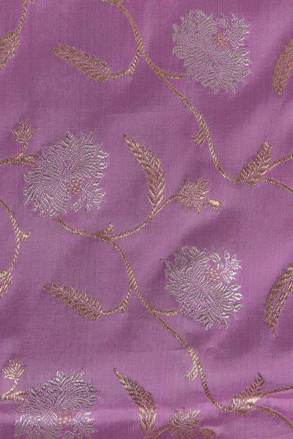 Lavender Banarasi Silk Saree - Mokshaa