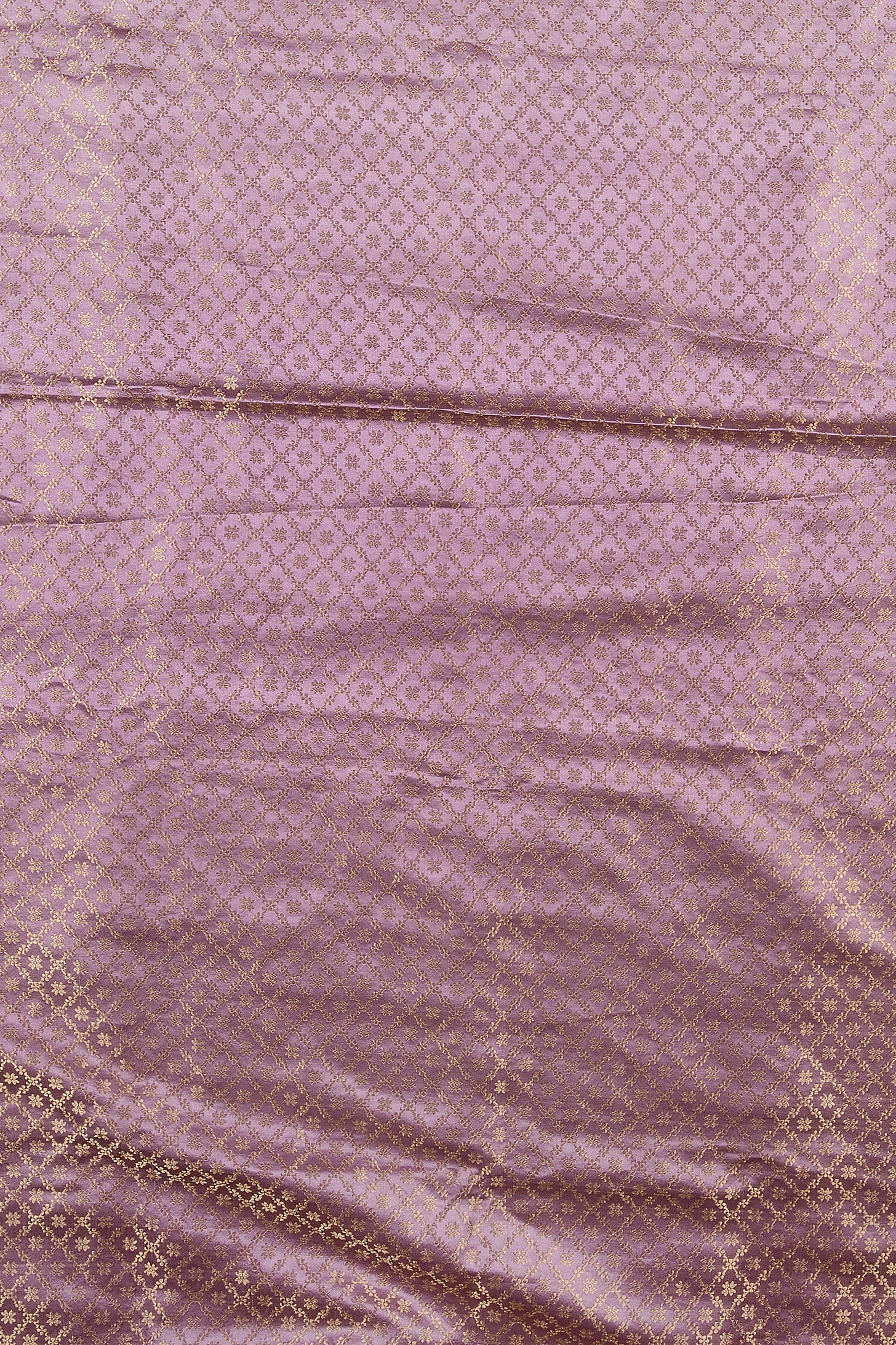 Lilac Banarasi Silk Saree - Mokshaa