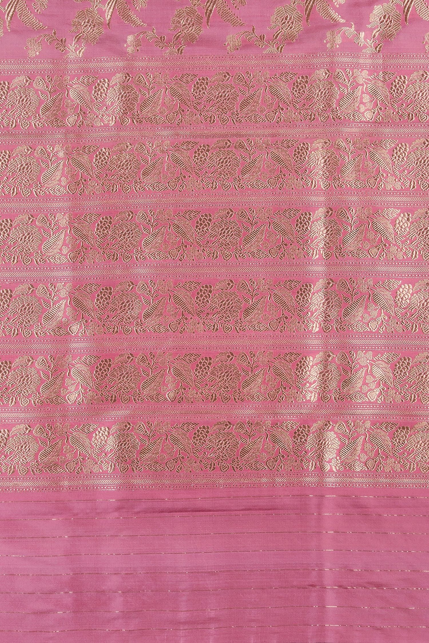 Pink Banarasi Silk Saree - Mokshaa