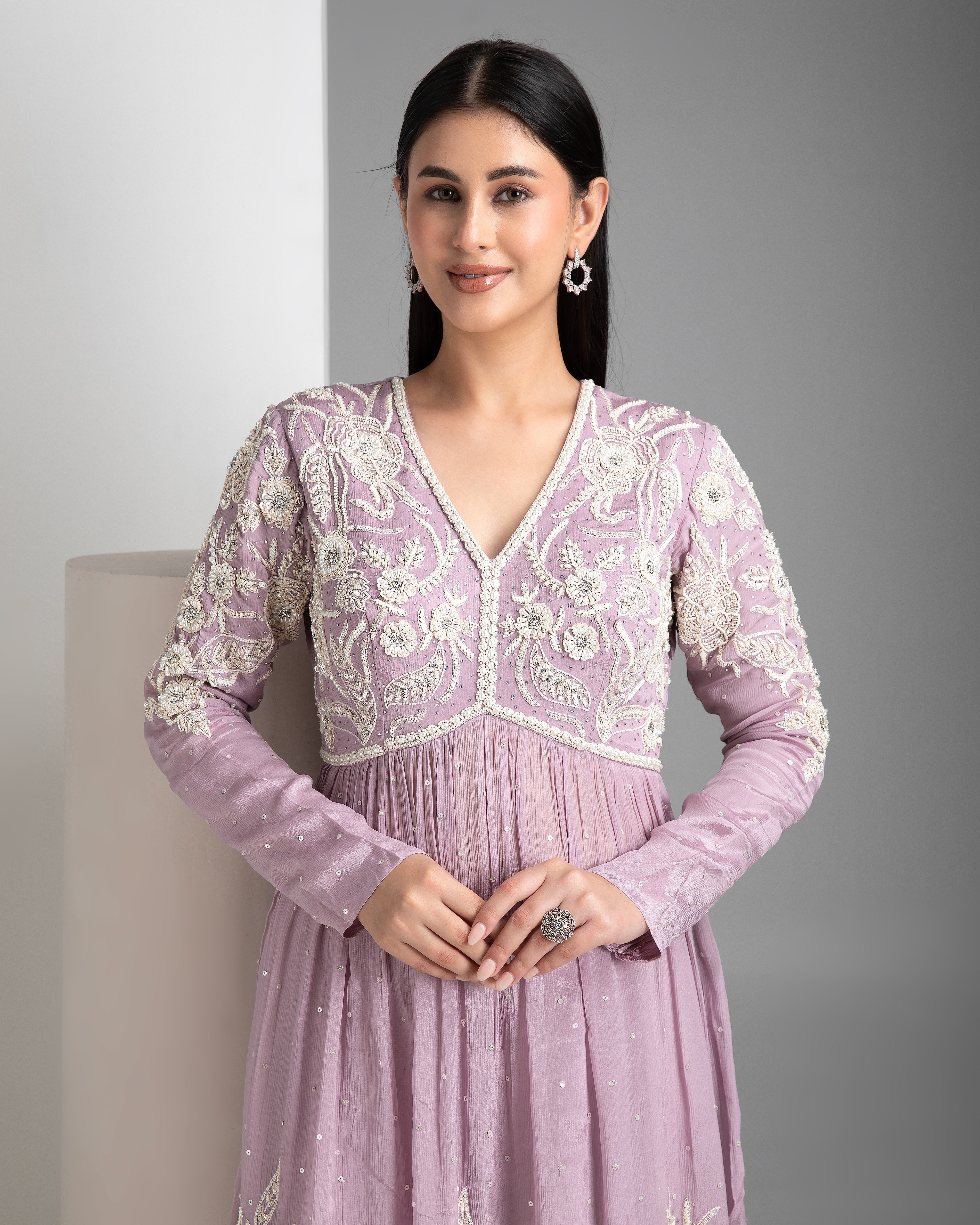 Lavender Palazzo set - Mokshaa