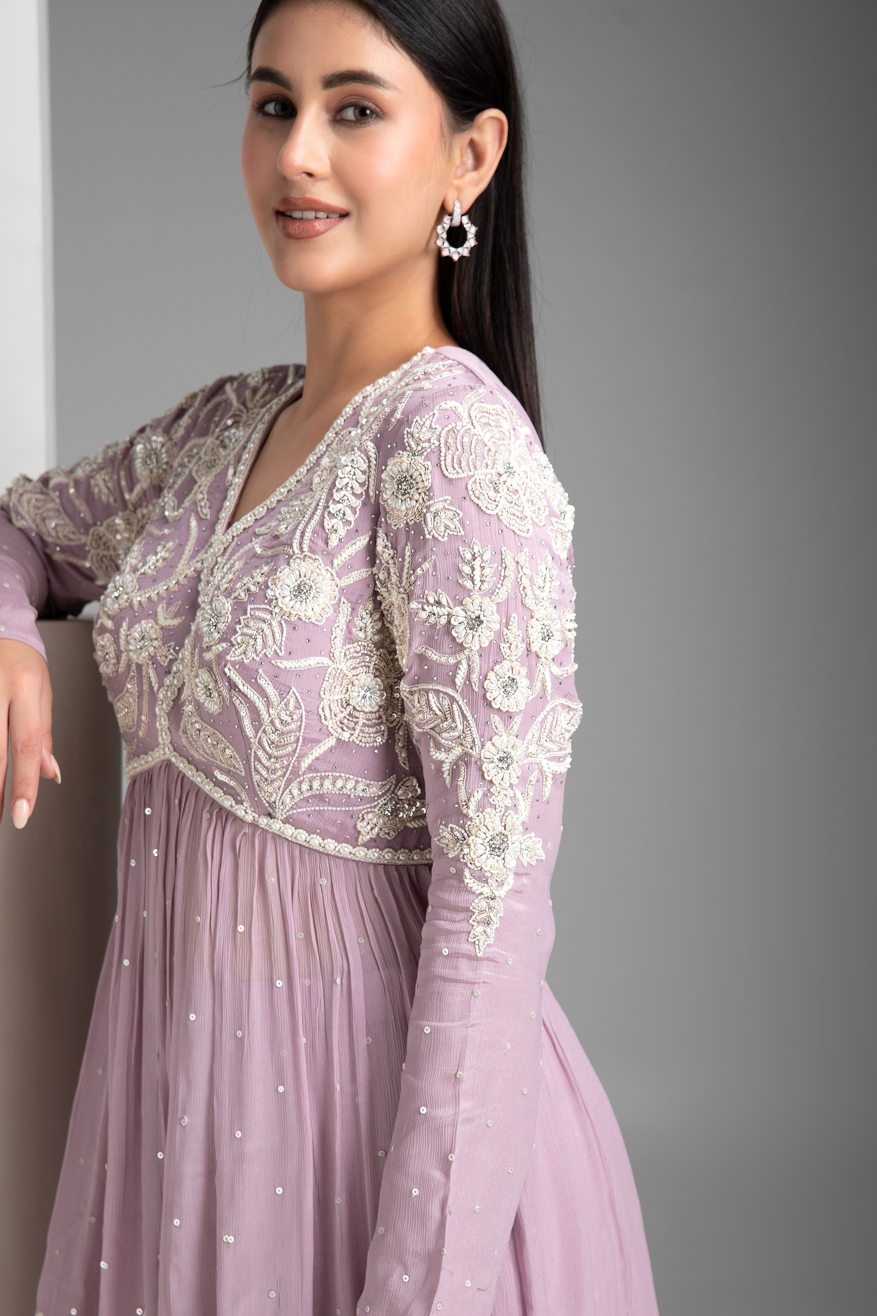 Lavender Palazzo set - Mokshaa