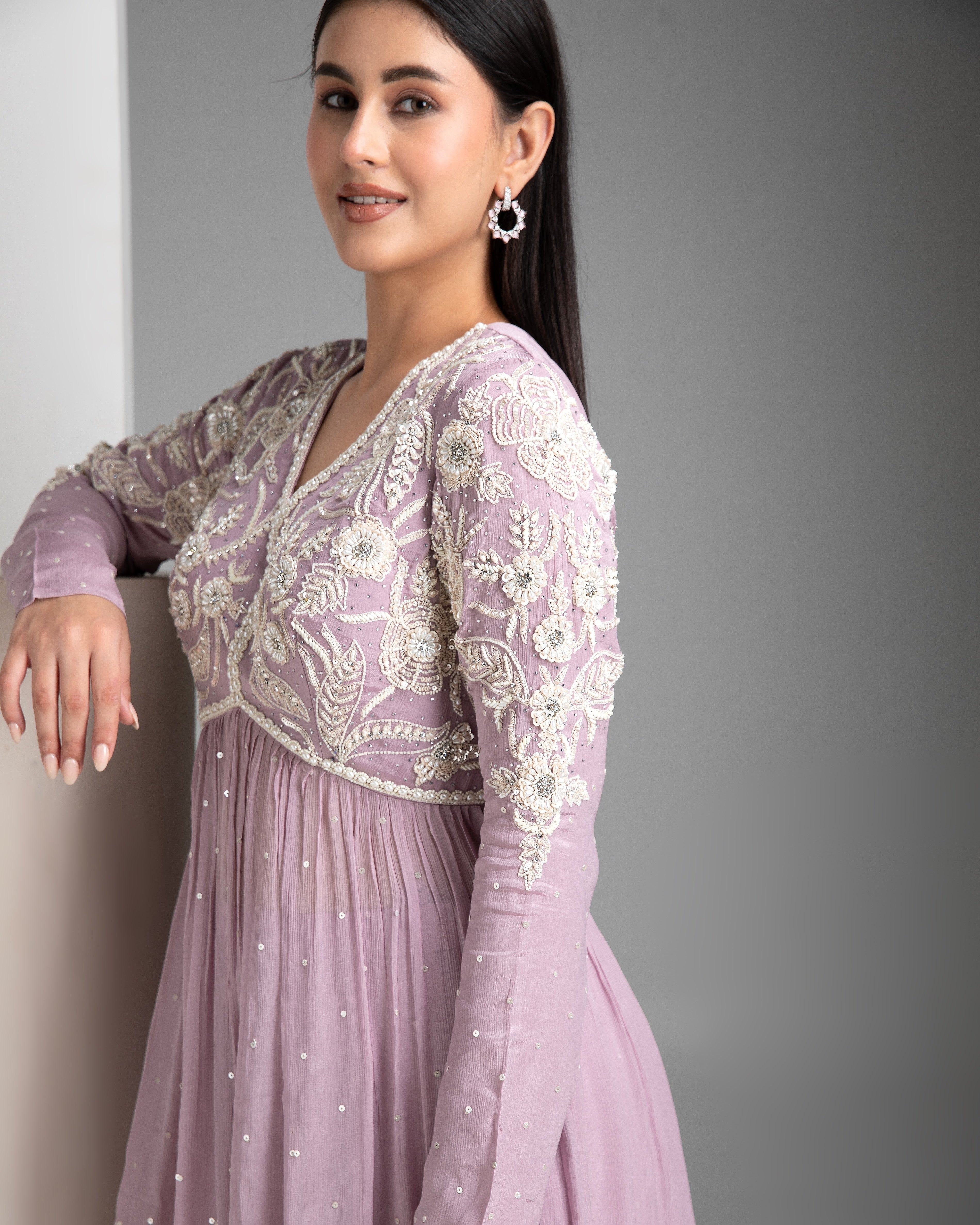 Lavender Palazzo set - Mokshaa