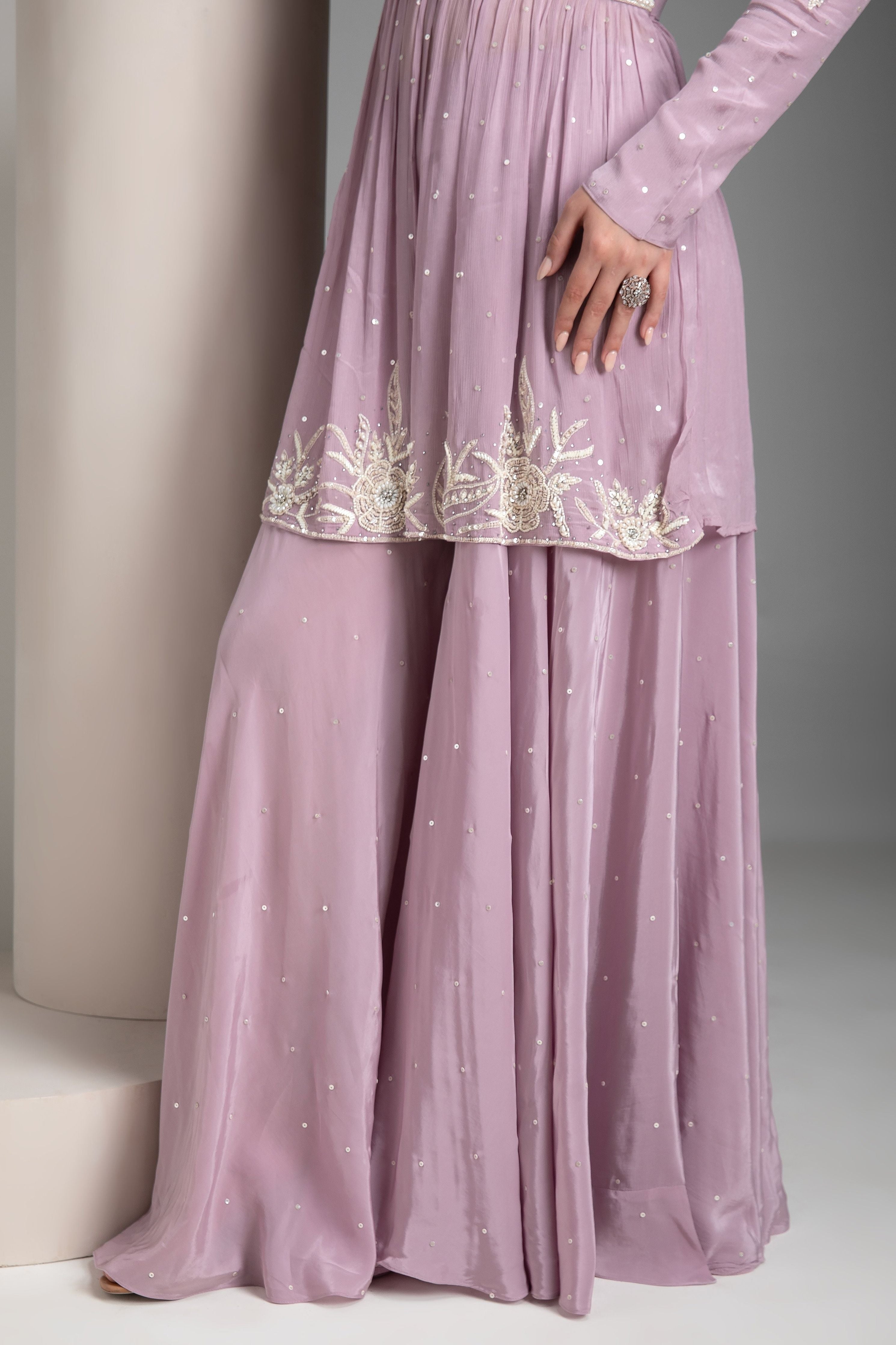 Lavender Palazzo set - Mokshaa