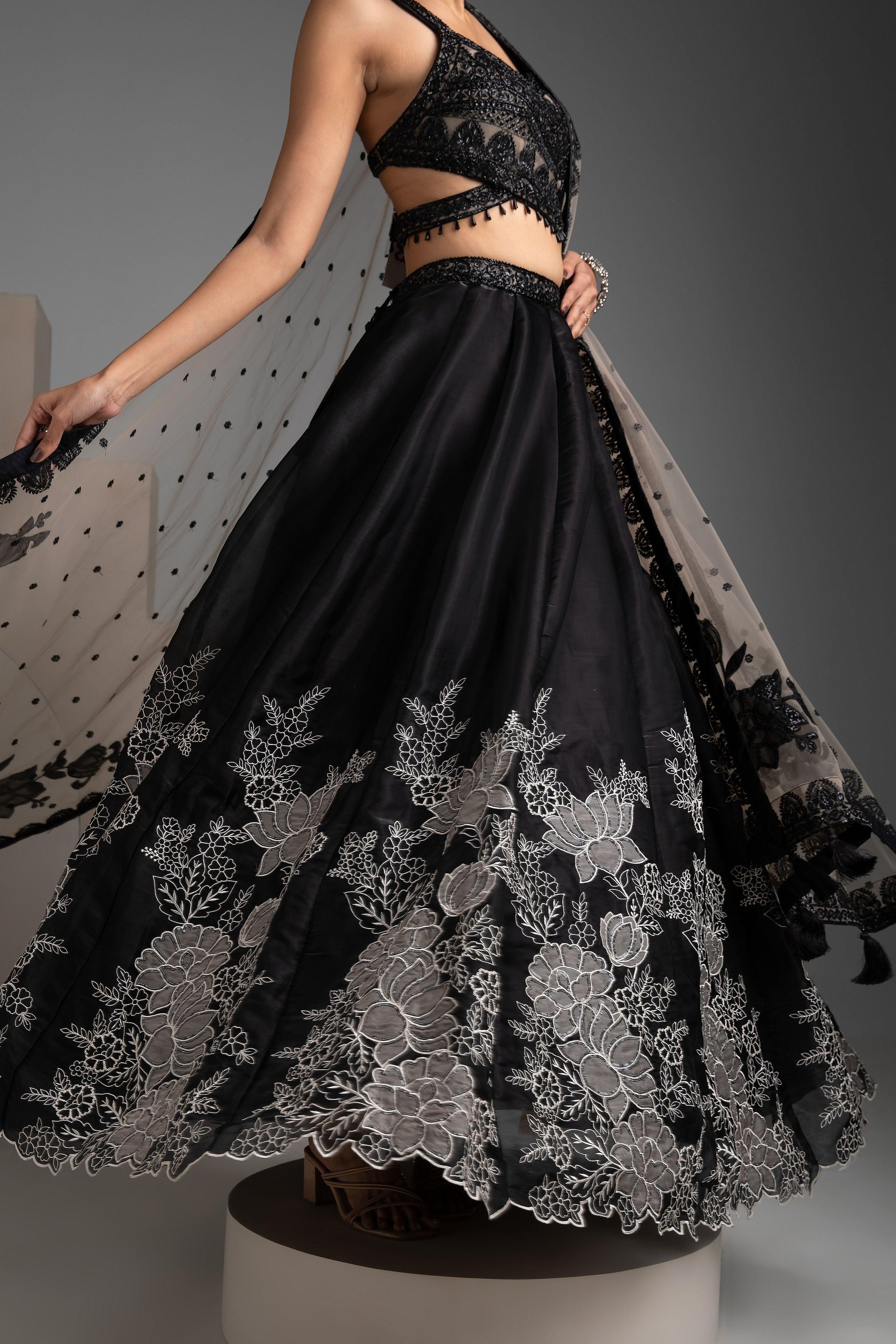 Black Lehenga Set - Mokshaa