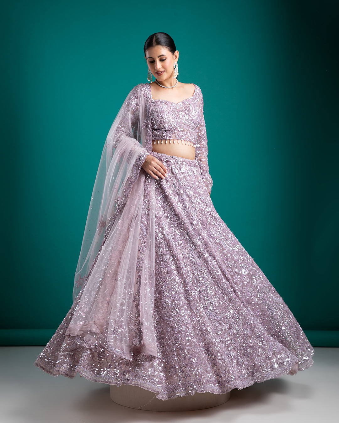 Lavender Lehenga Set - Mokshaa