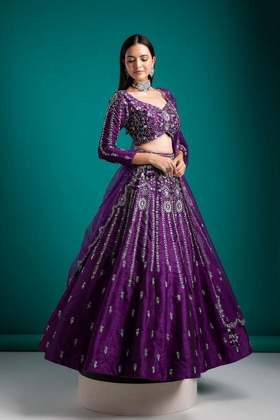Deep Purple Lehenga Set | Premium Lehenga