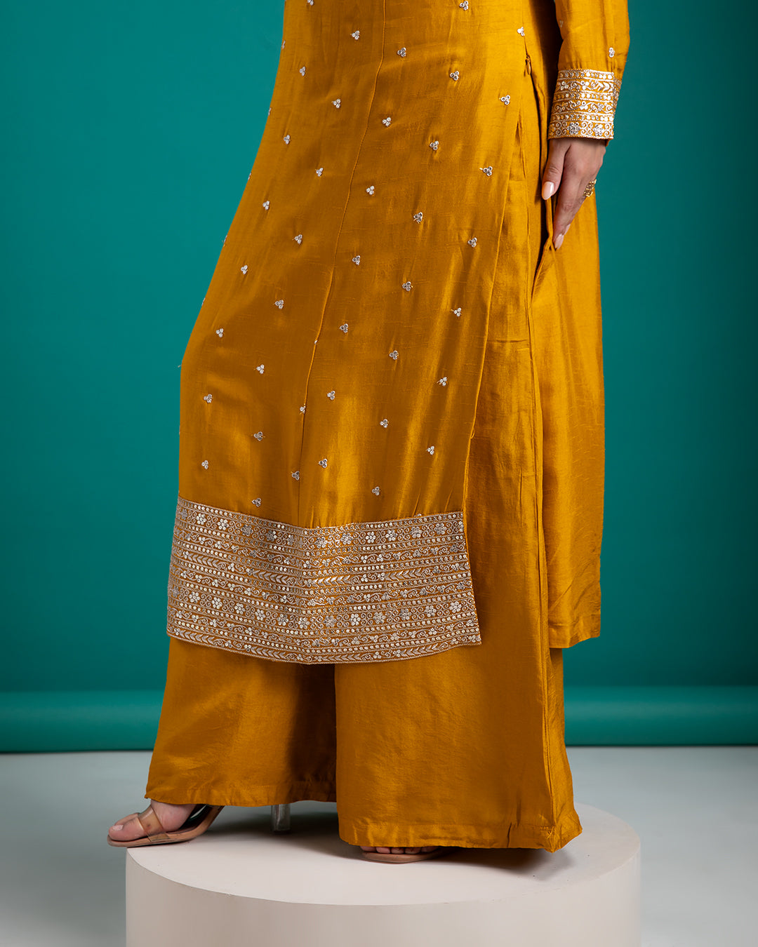 Mustard Yellow Salwar set - Mokshaa