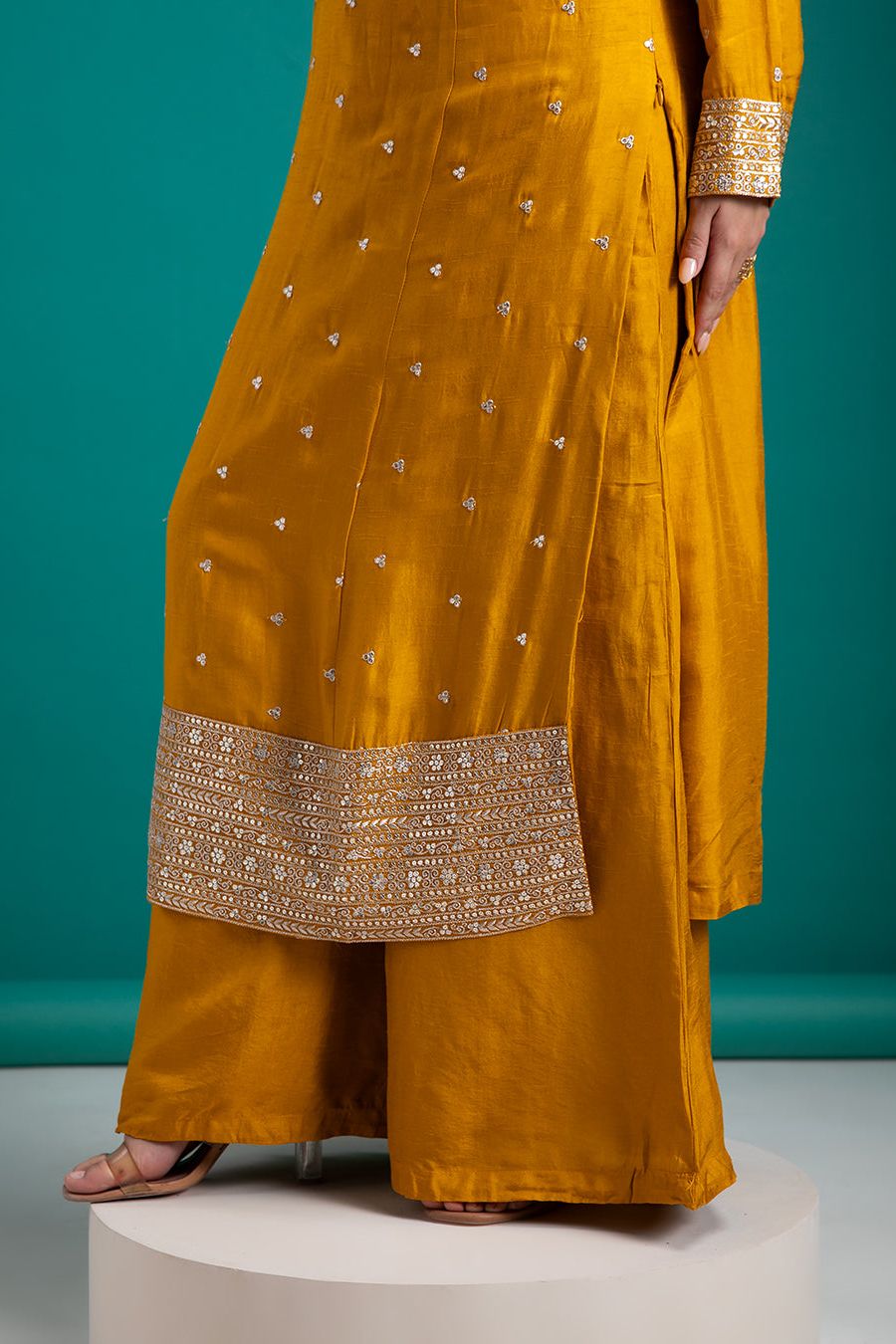 Mustard Yellow Salwar set - Mokshaa