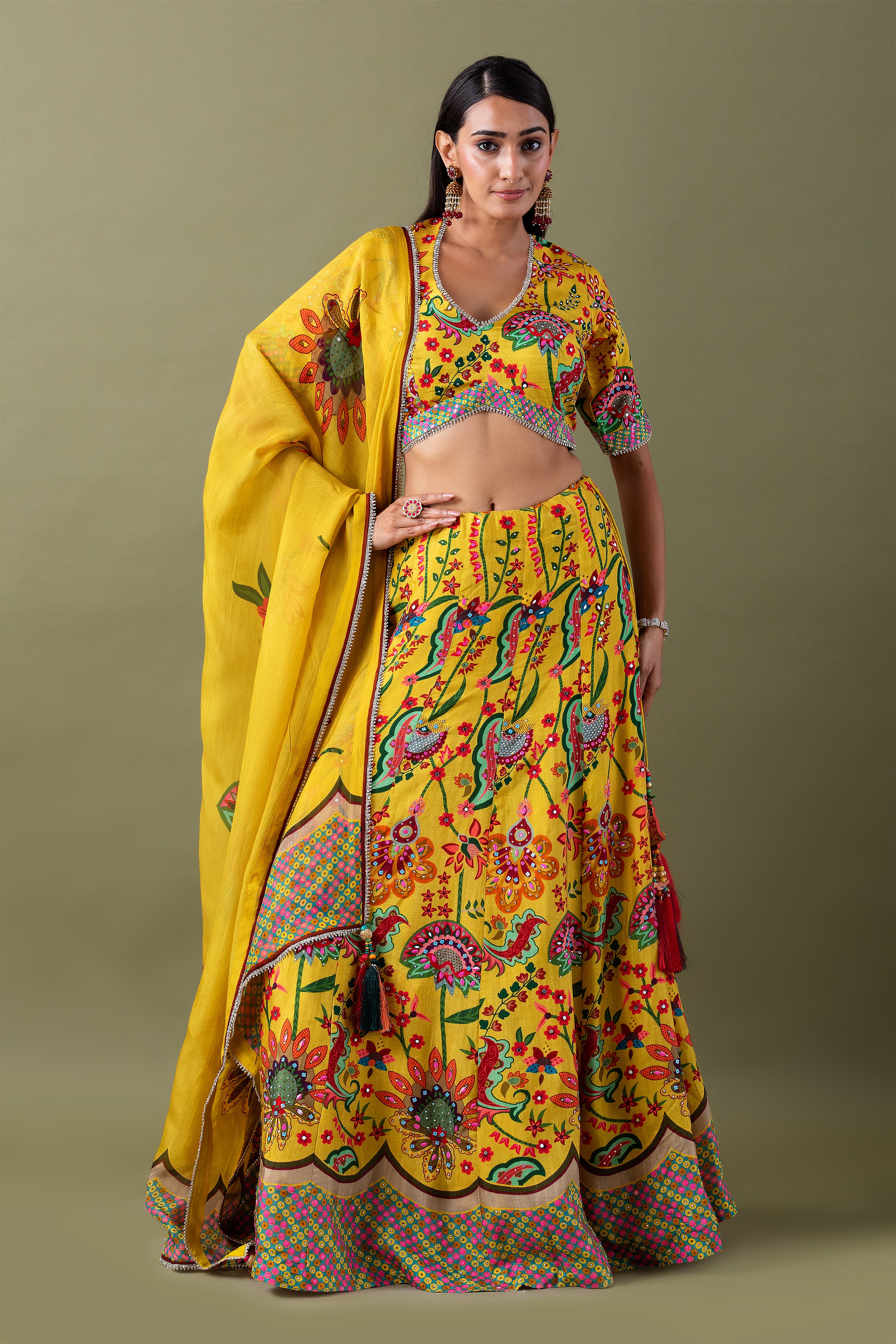 Yellow Lehenga Set - Mokshaa