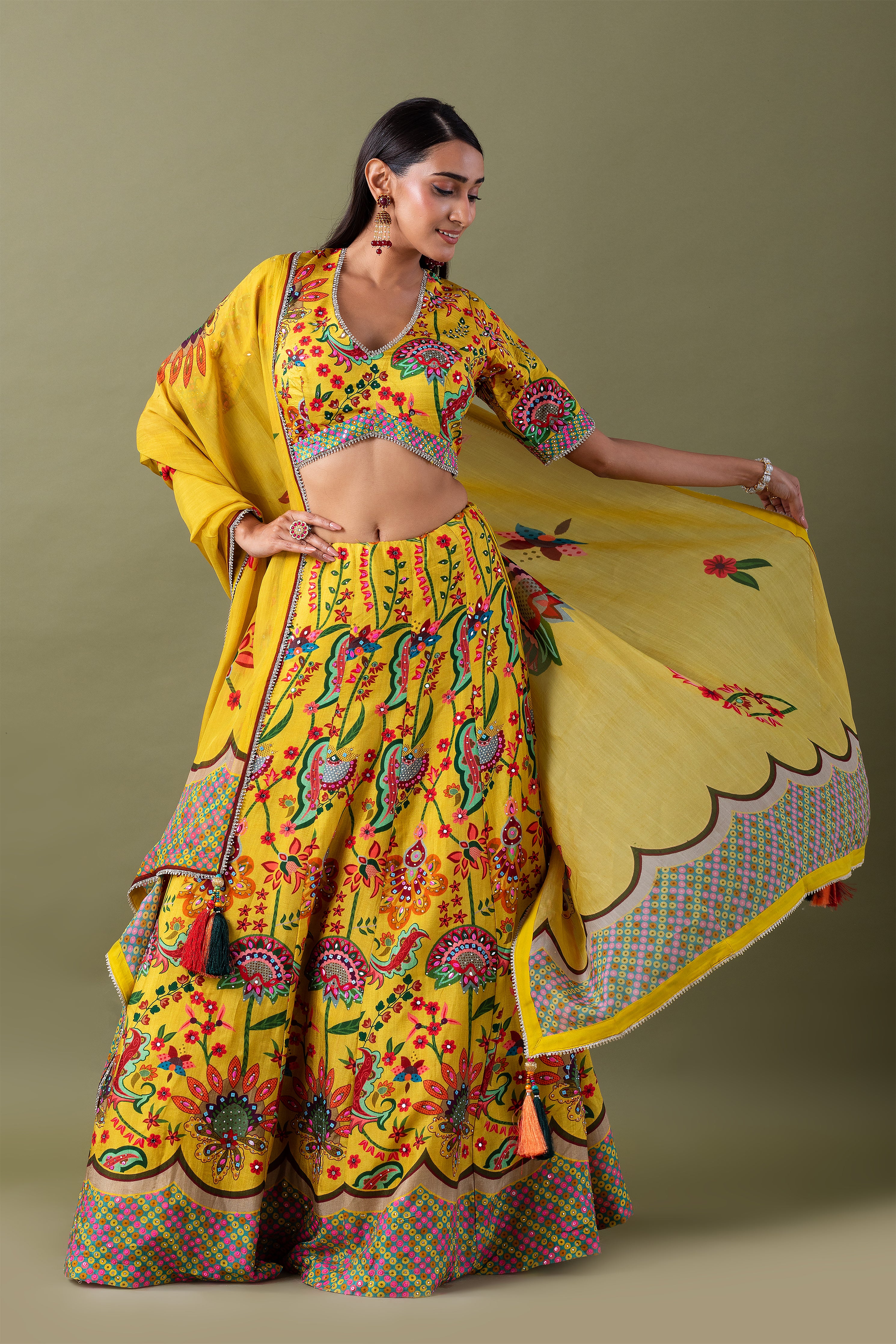 Yellow Lehenga Set