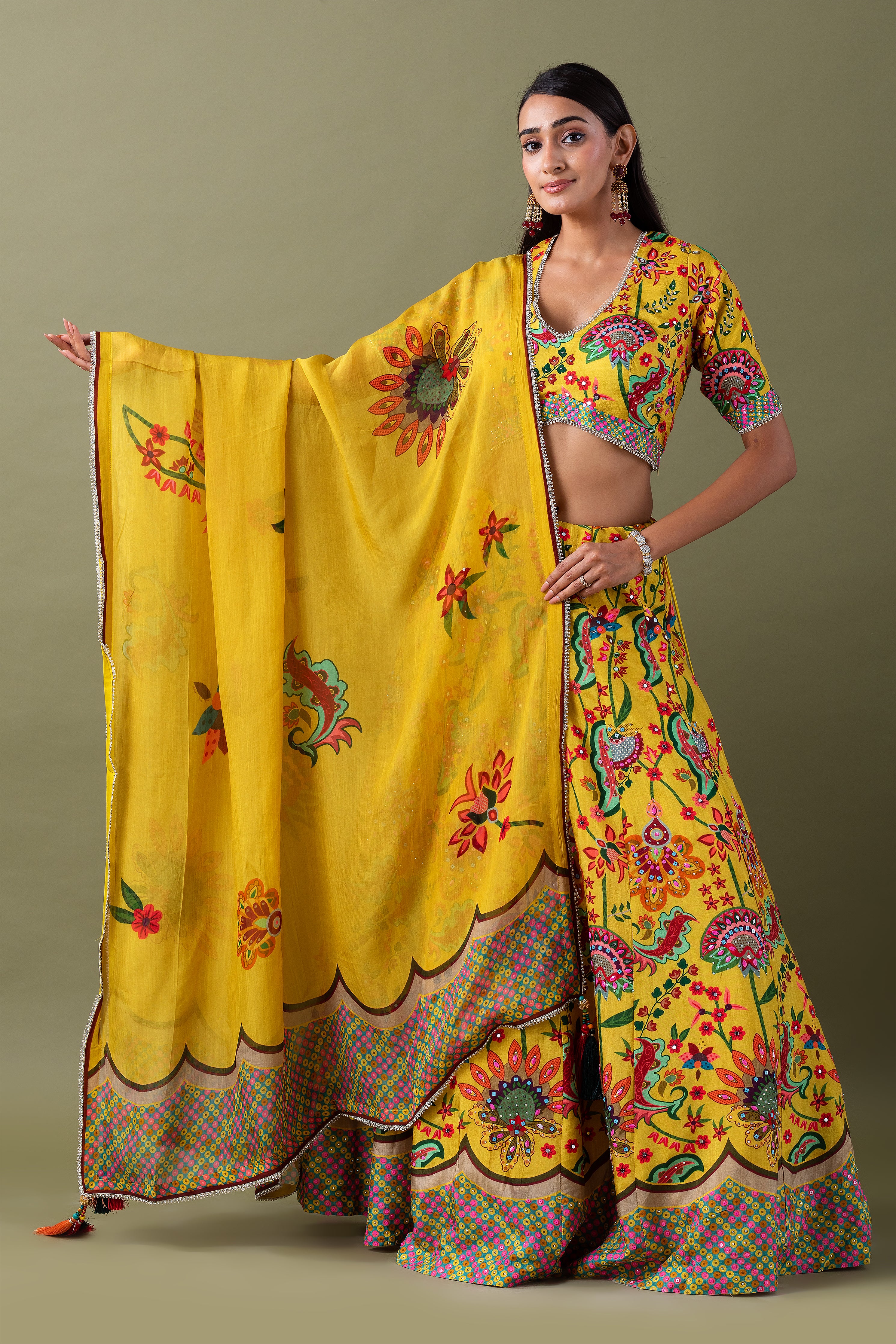 Yellow Lehenga Set