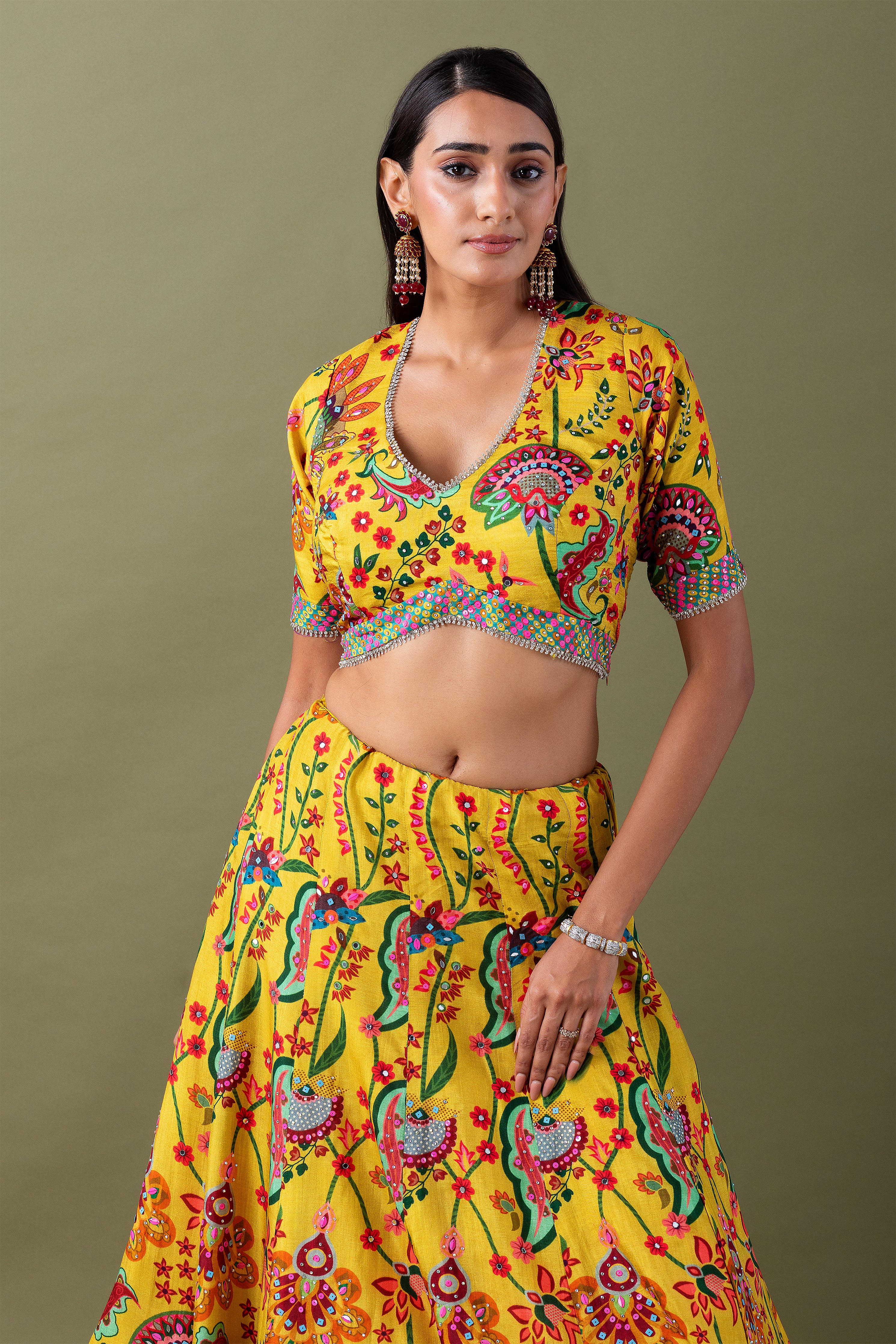 Yellow Lehenga Set