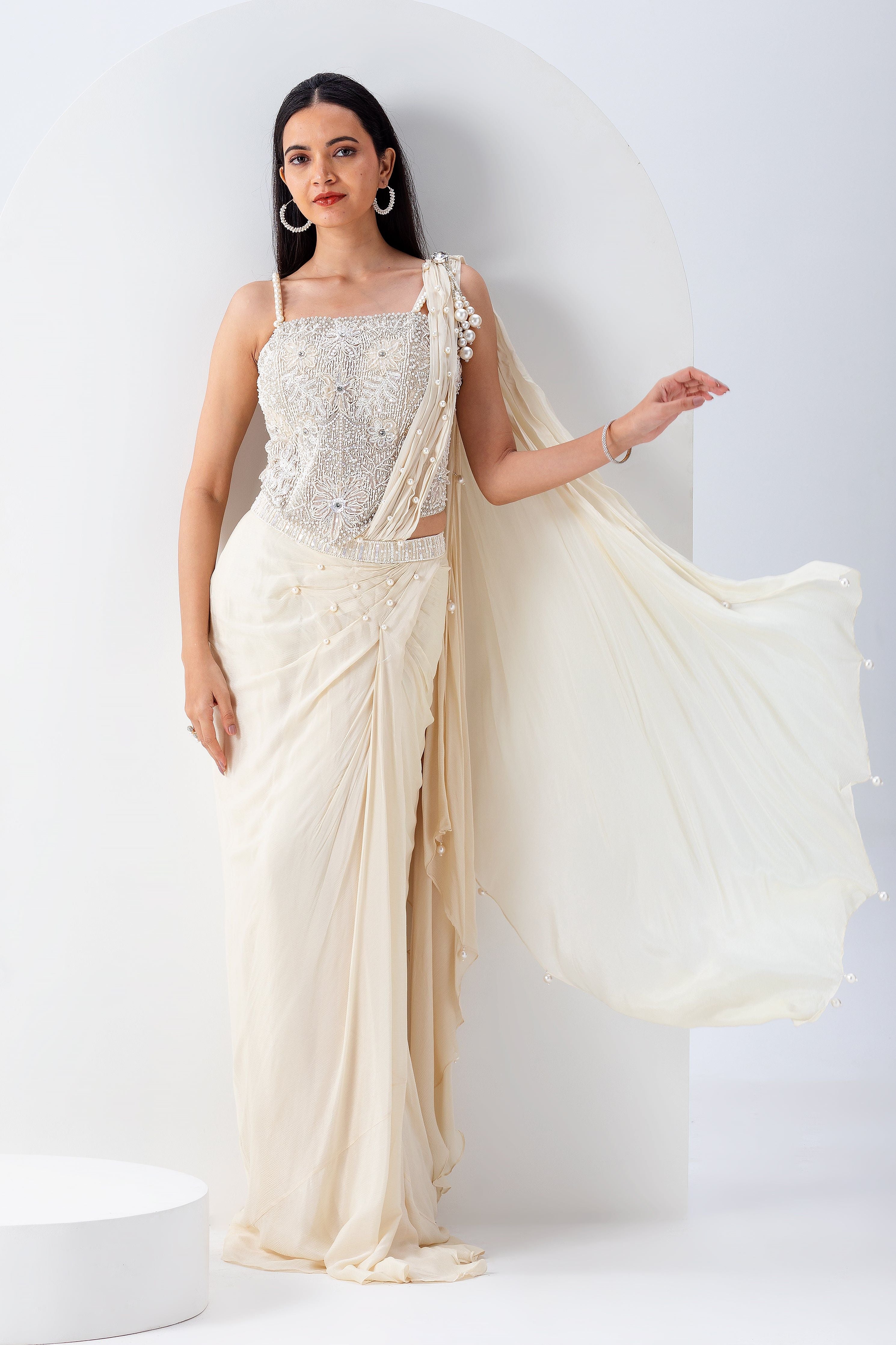 Ivory Drape Set - Mokshaa