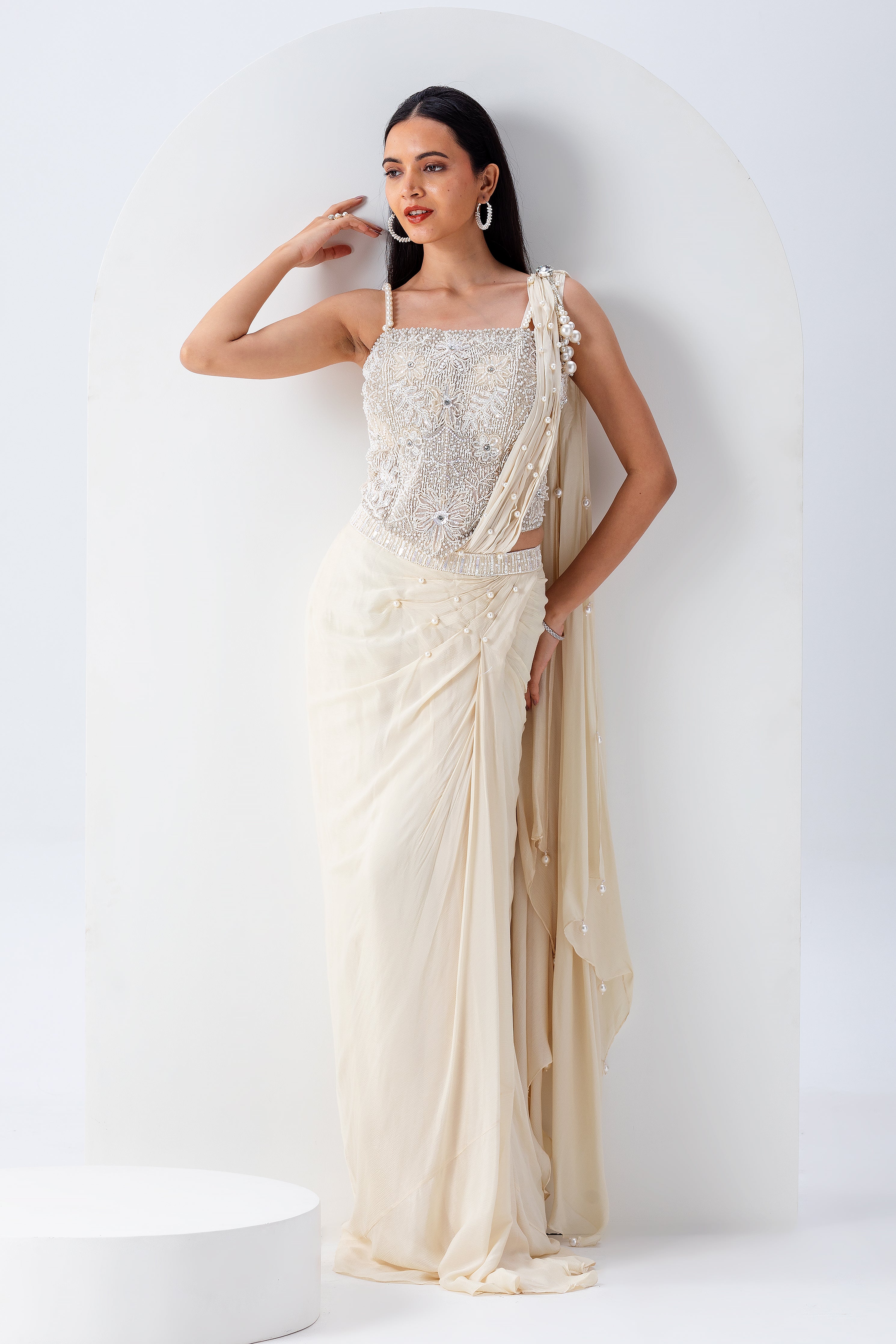 Ivory Drape Set - Mokshaa