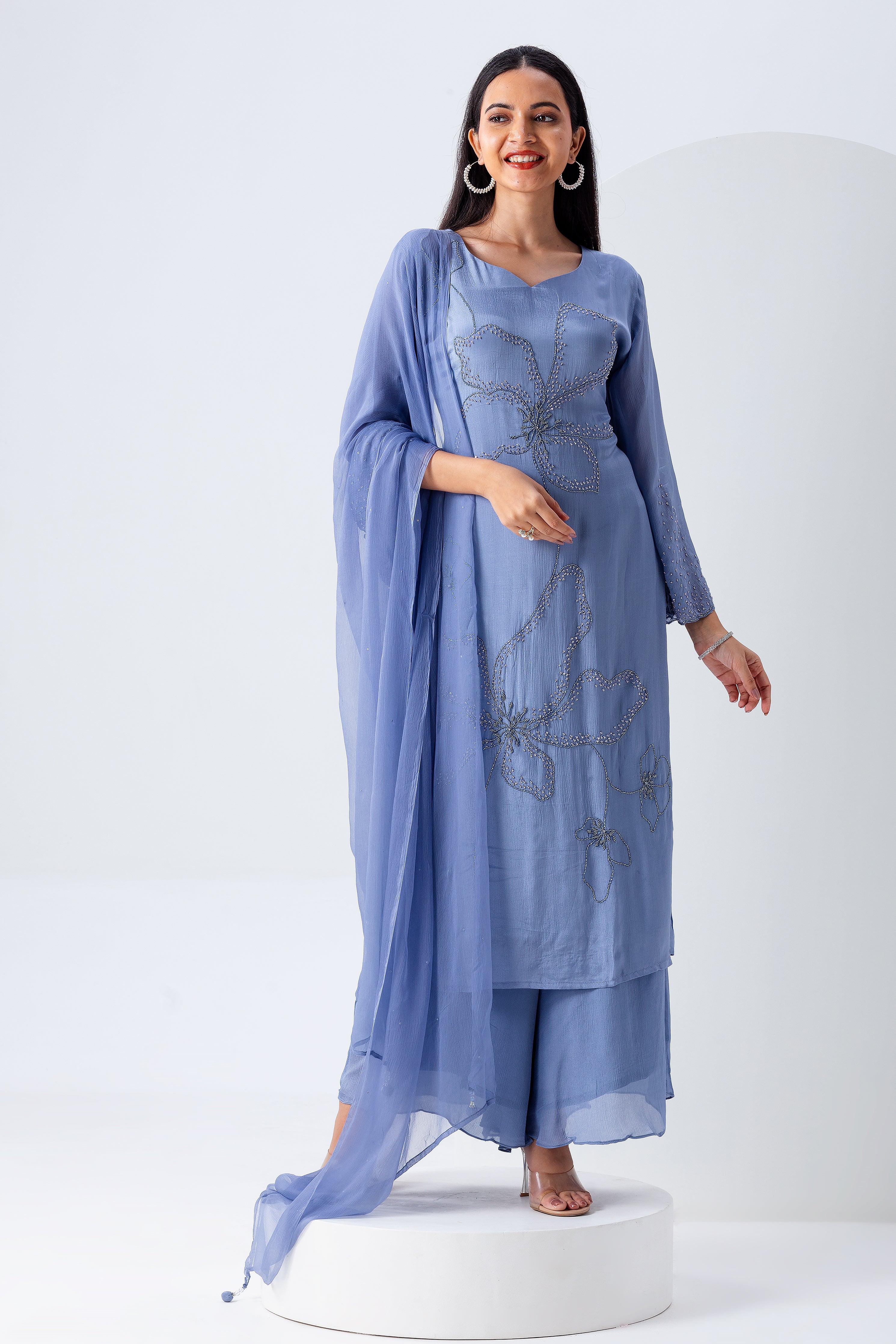 Powder Blue Kurta Set