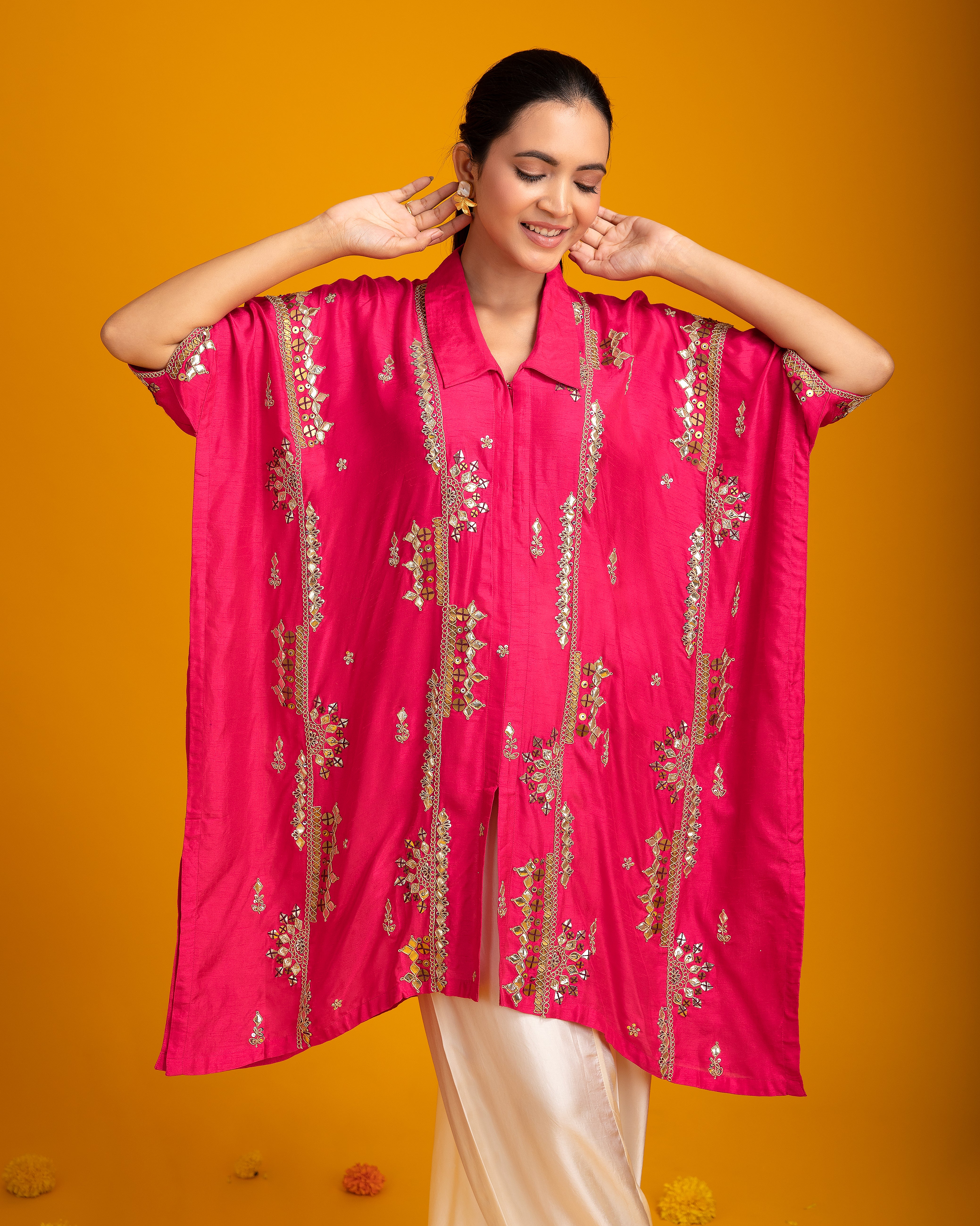 Pink Silk Indo-western - Mokshaa