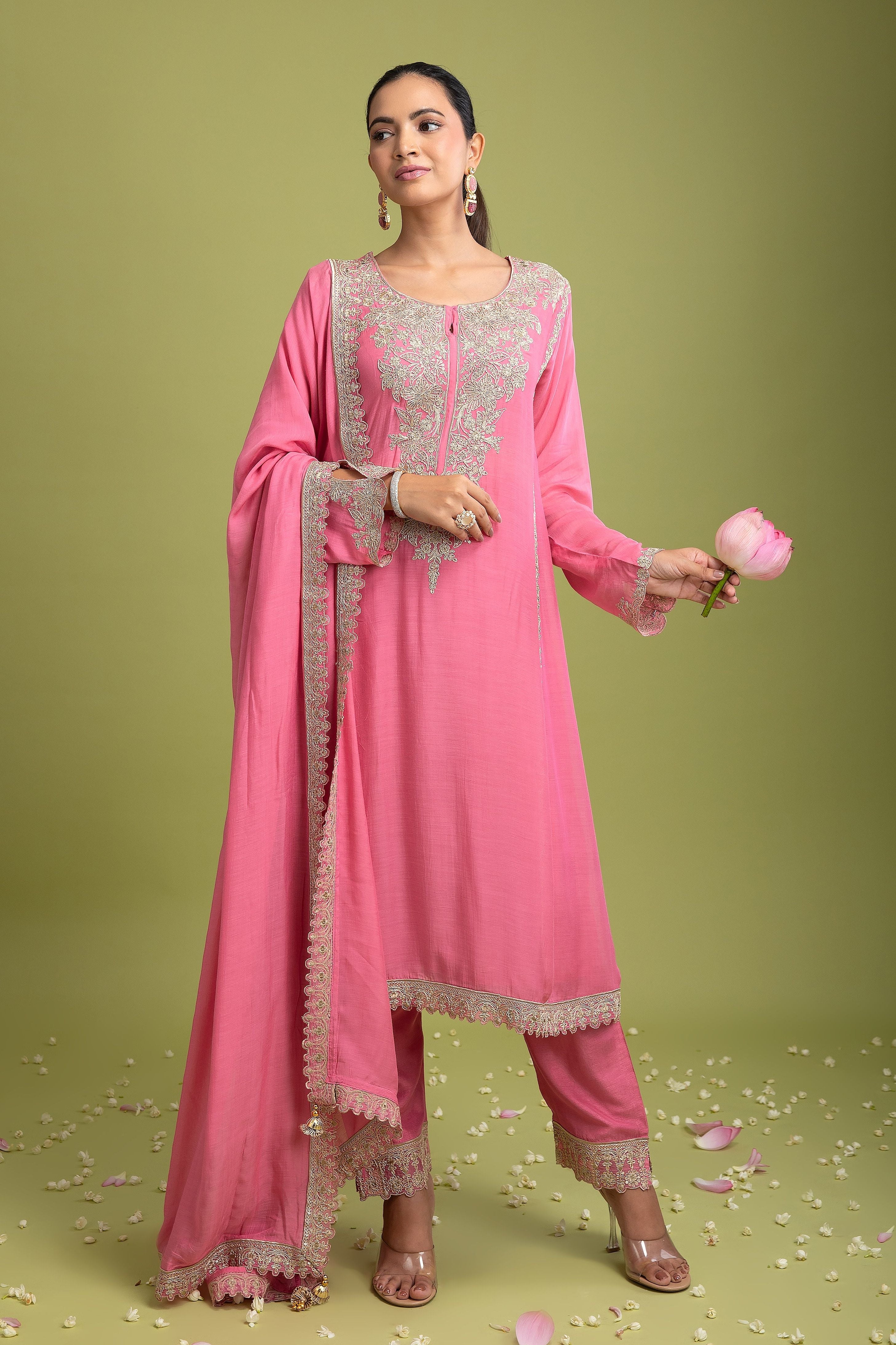 Pink Salwar Set - Mokshaa