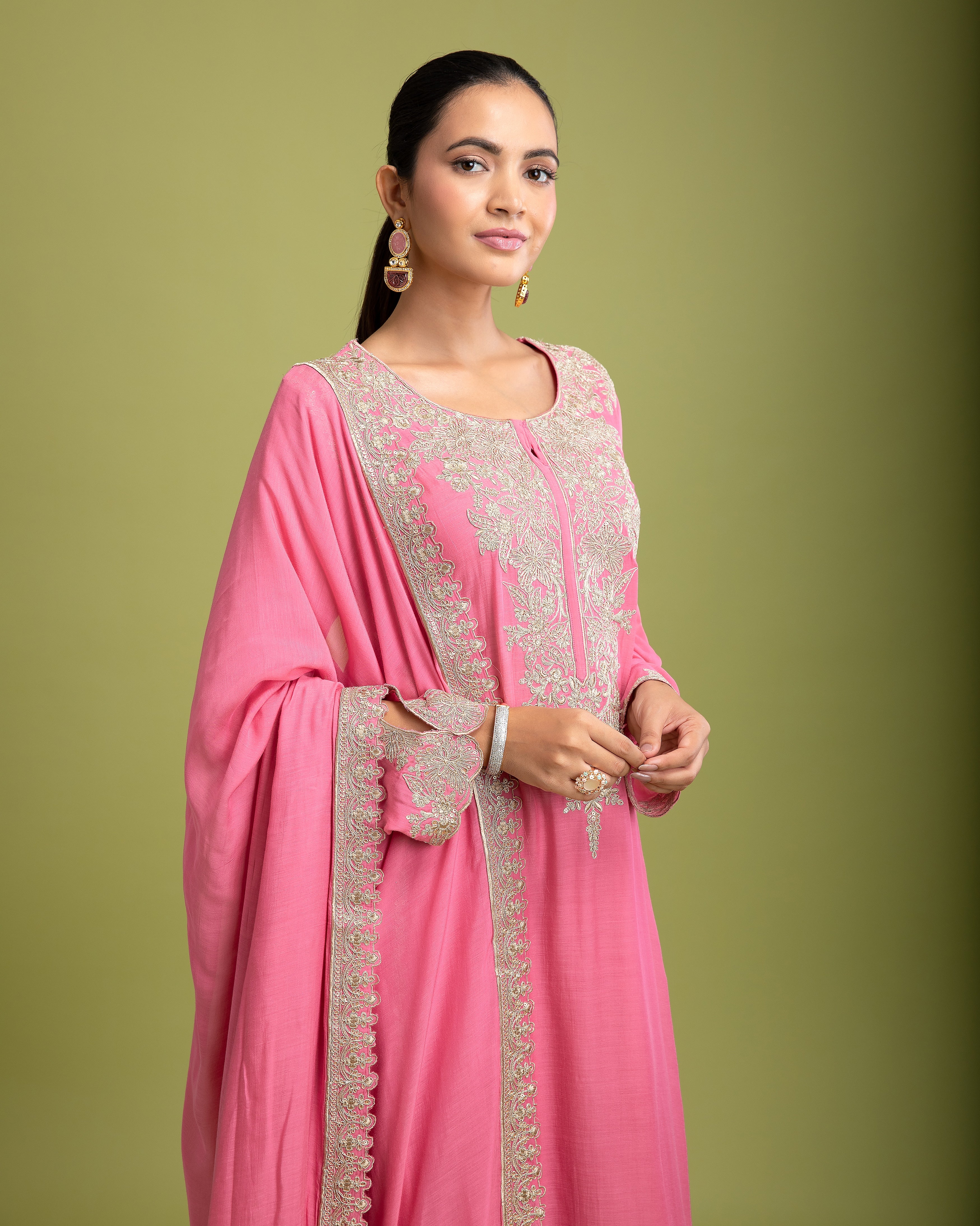 Pink Salwar Set - Mokshaa