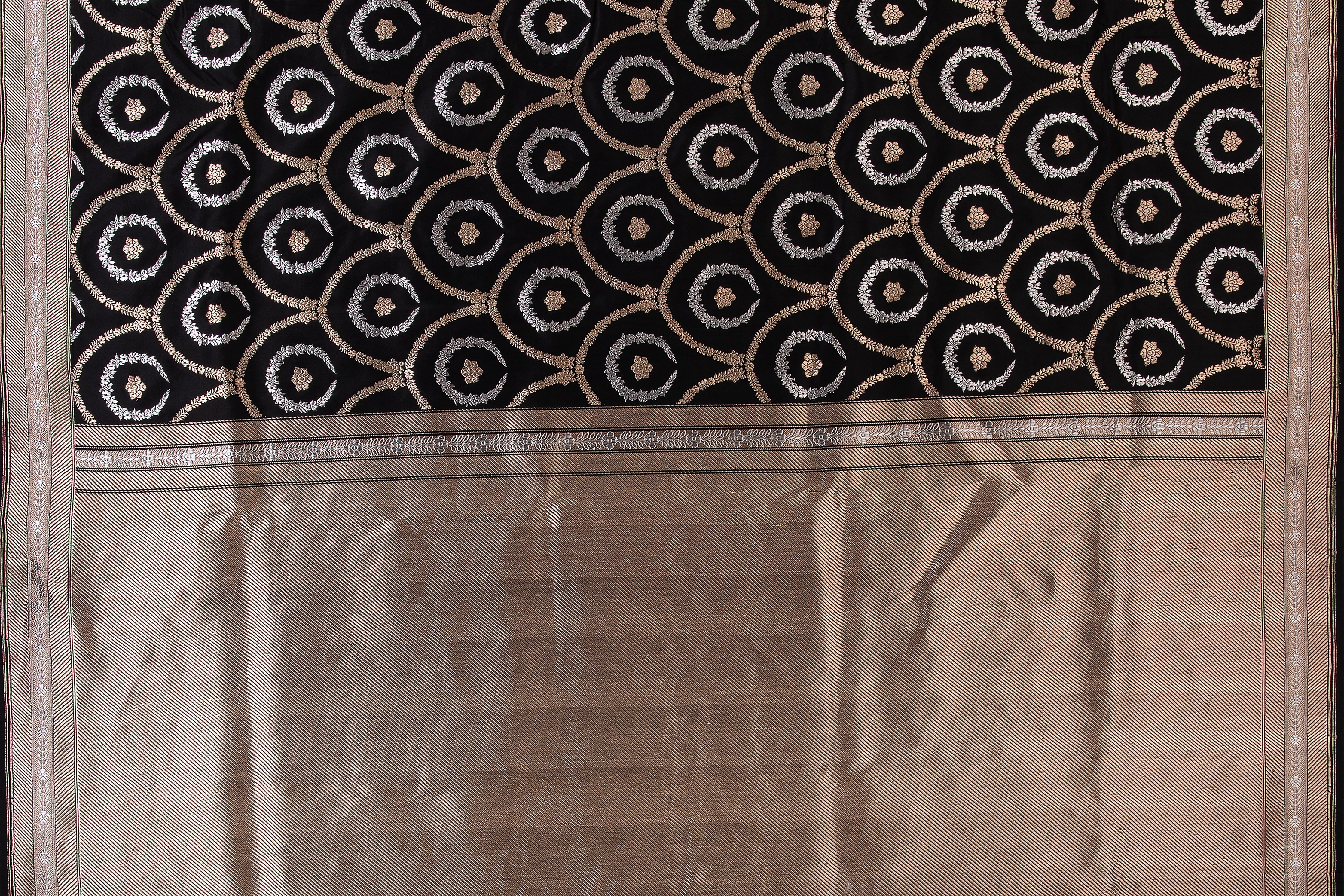 Black Banaras Silk Saree - Mokshaa