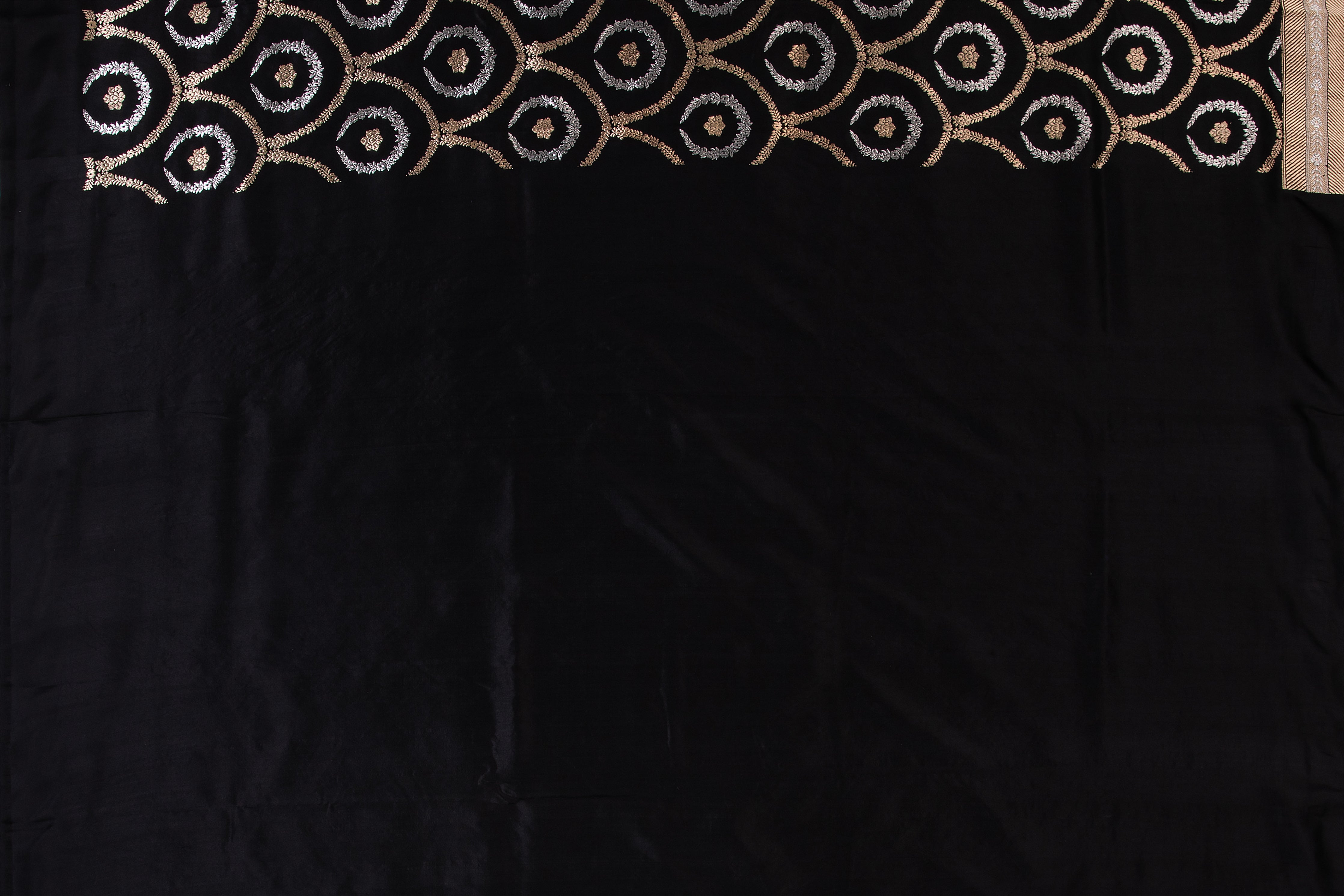 Black Banaras Silk Saree - Mokshaa