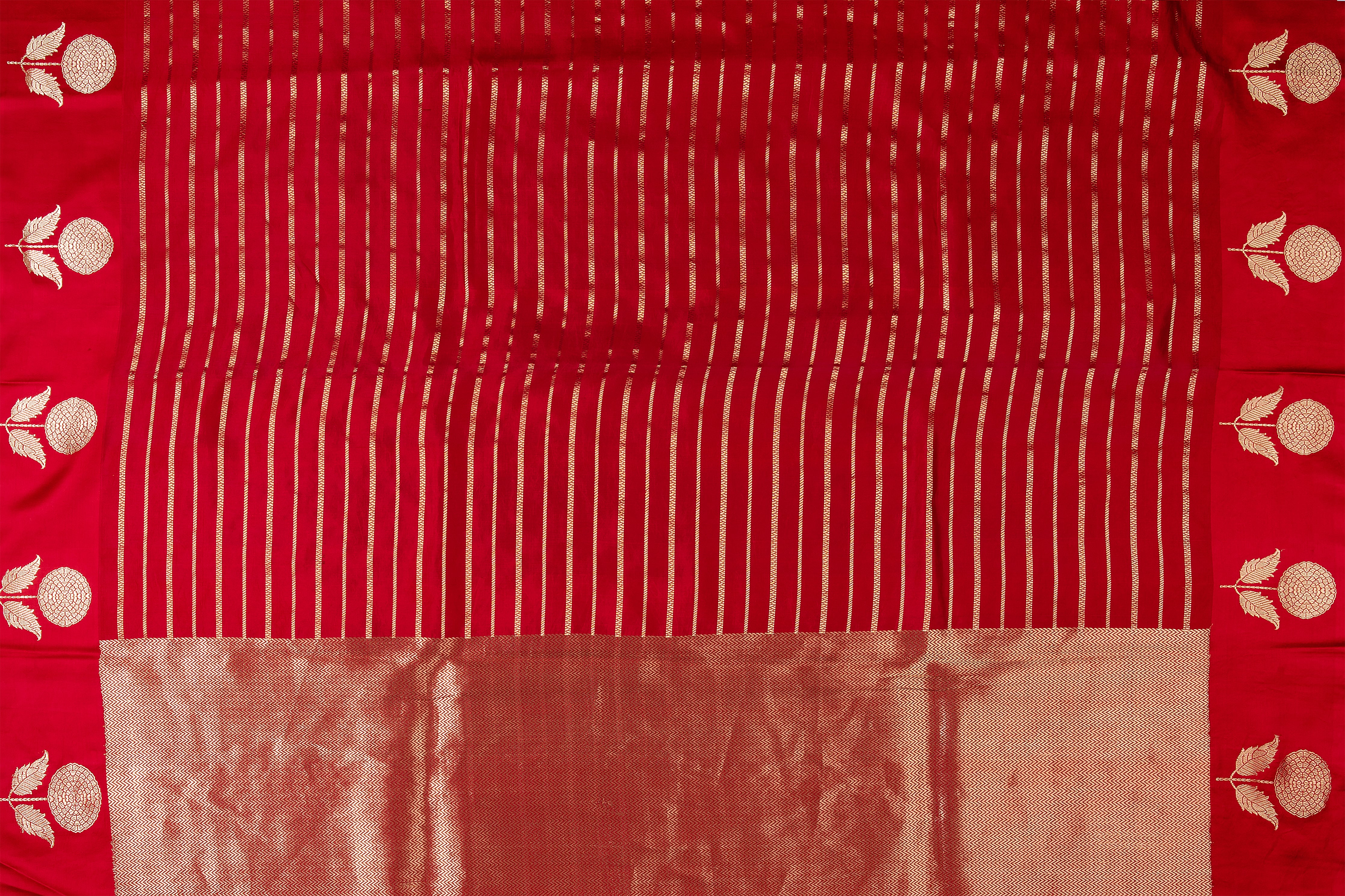 Red Banaras Silk Saree - Mokshaa