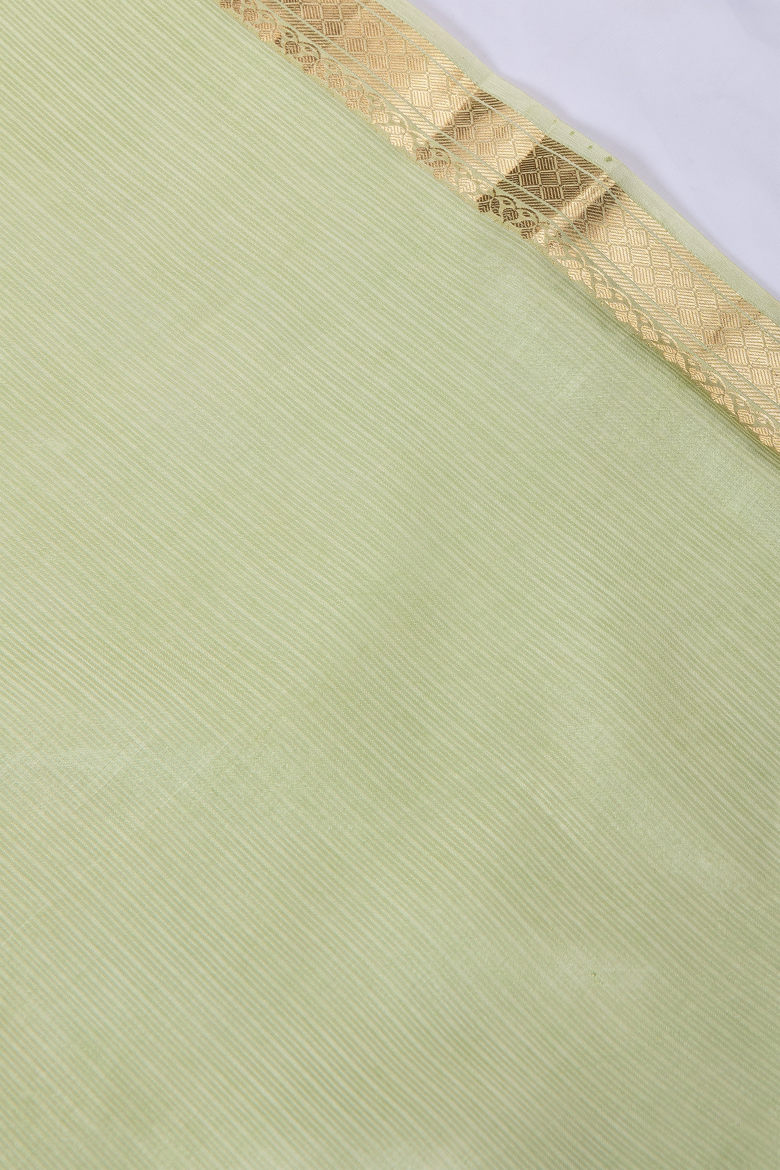 Mint Green Banaras Tissue Kotta Saree - Mokshaa