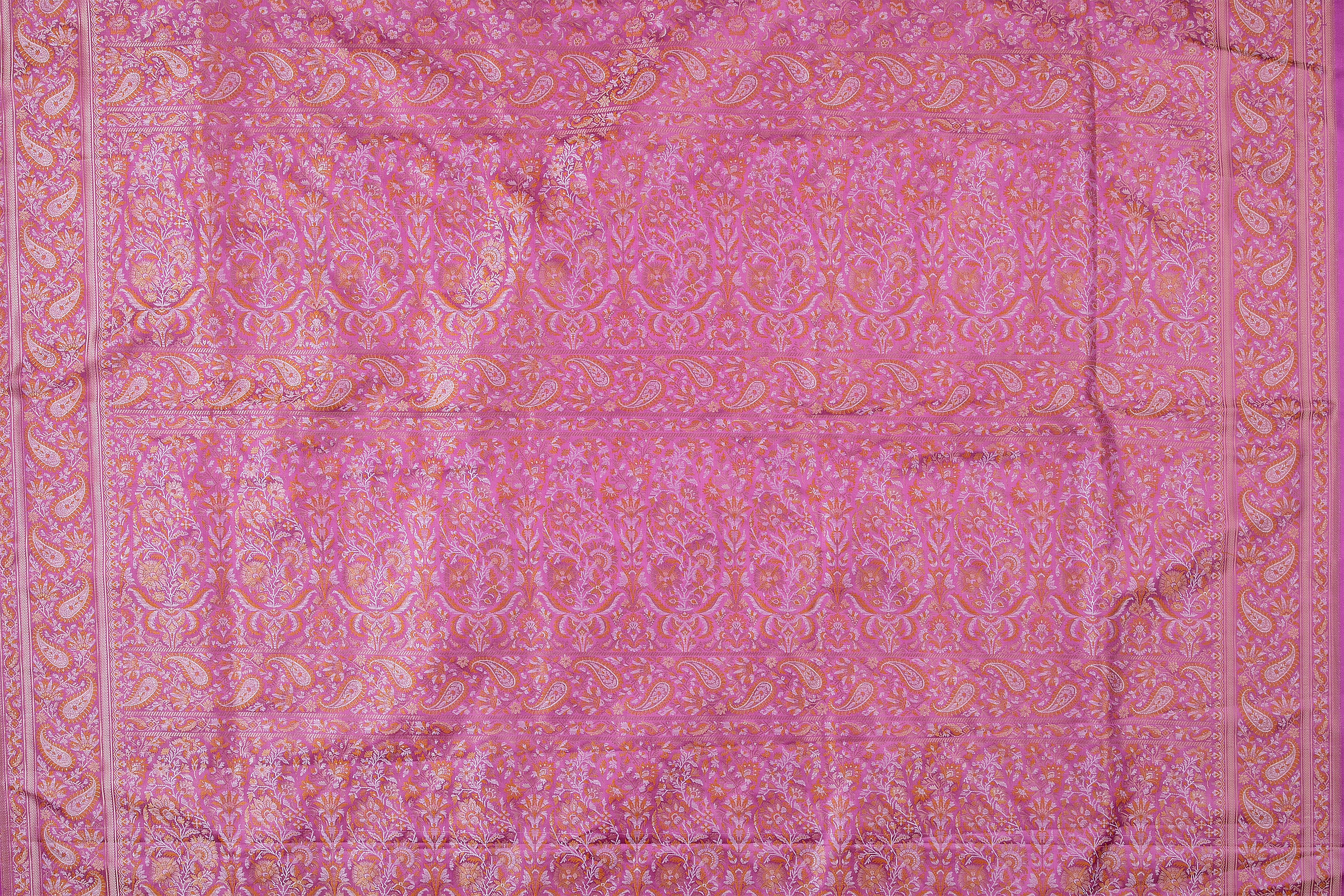 Lavender Banaras Silk Saree - Mokshaa