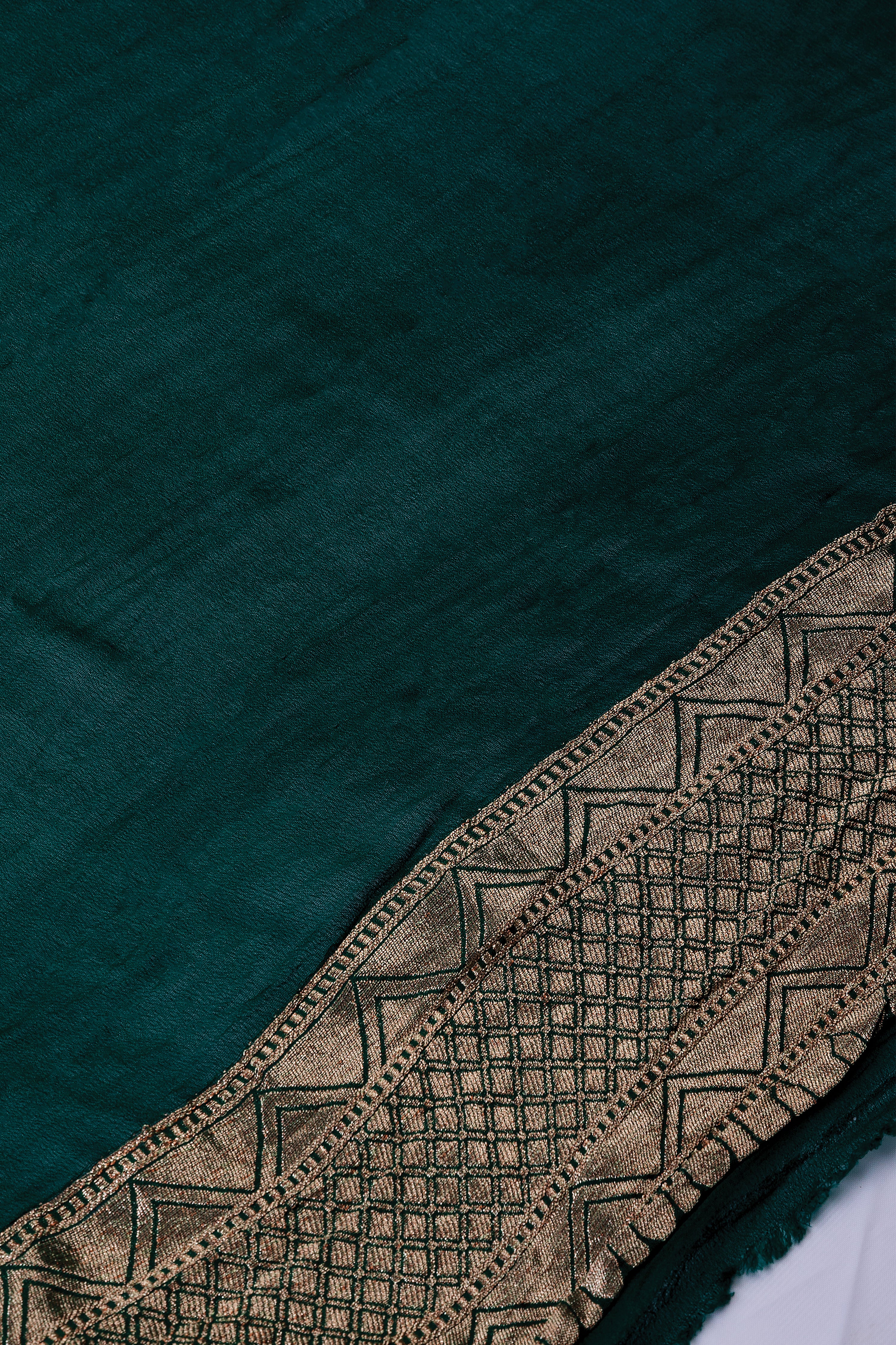 Green Banaras Georgette Saree - Mokshaa