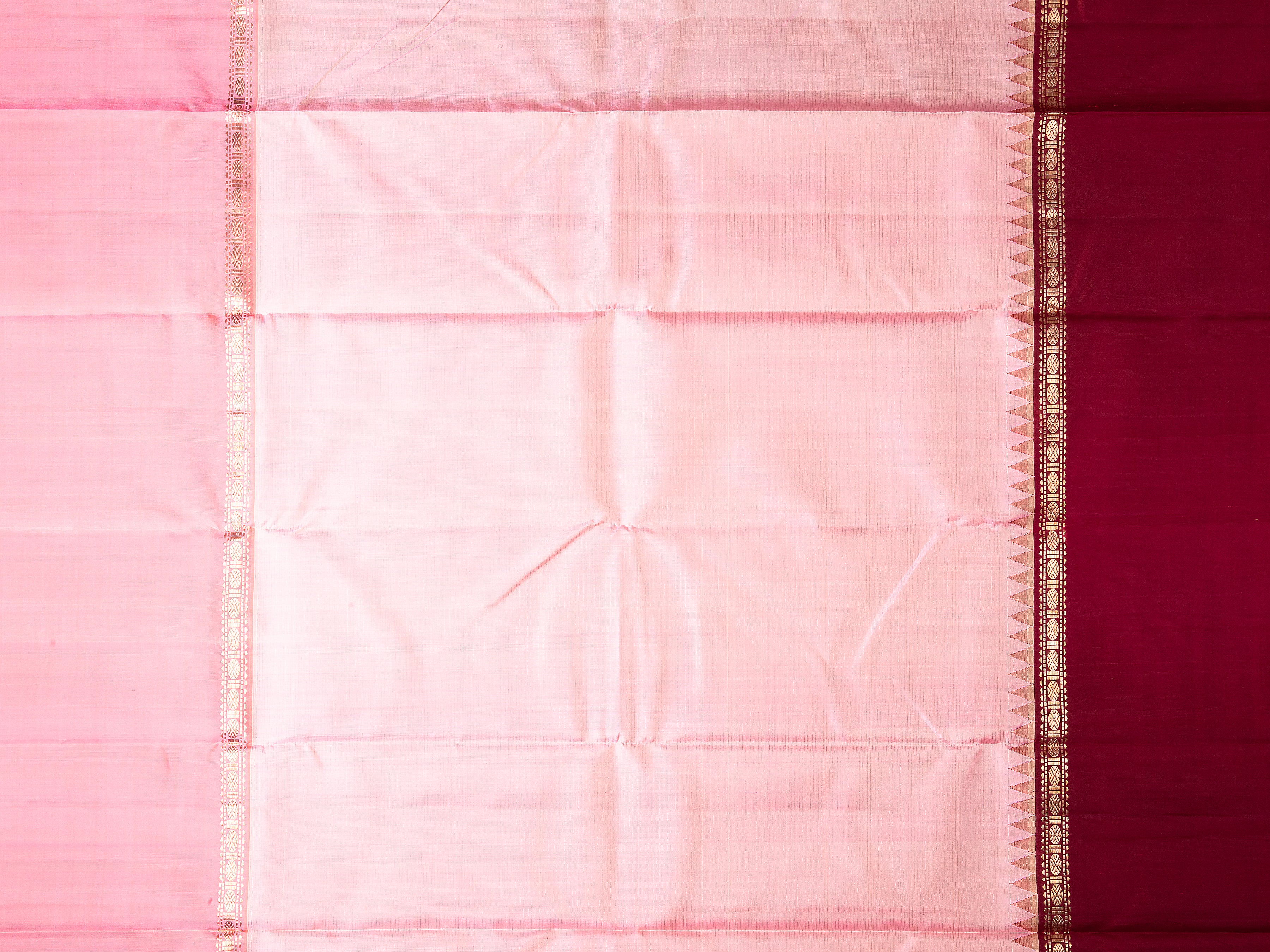 Pink Kanchipuram Silk Saree - Mokshaa