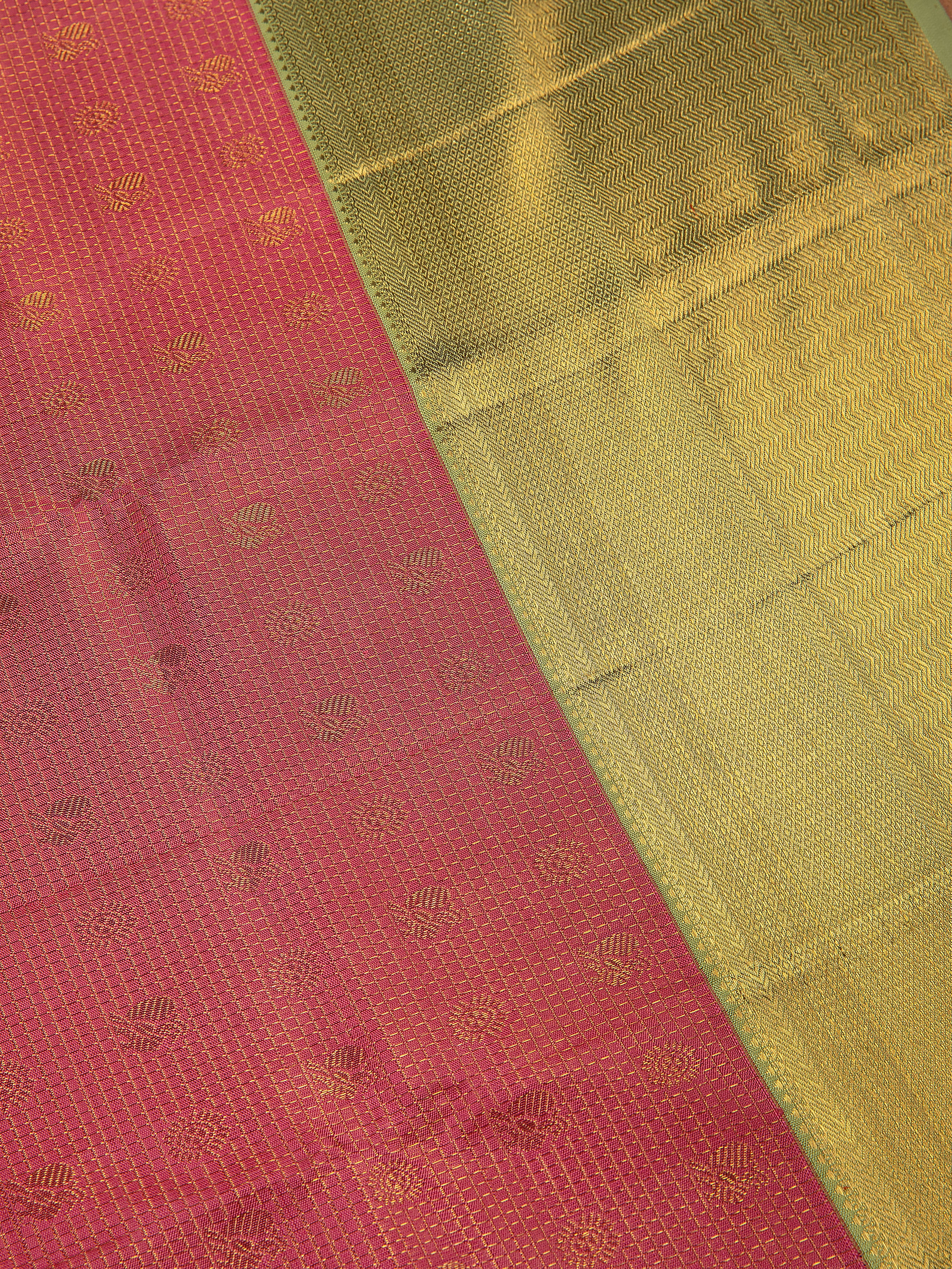 Pink Kanchipuram Silk Saree - Mokshaa