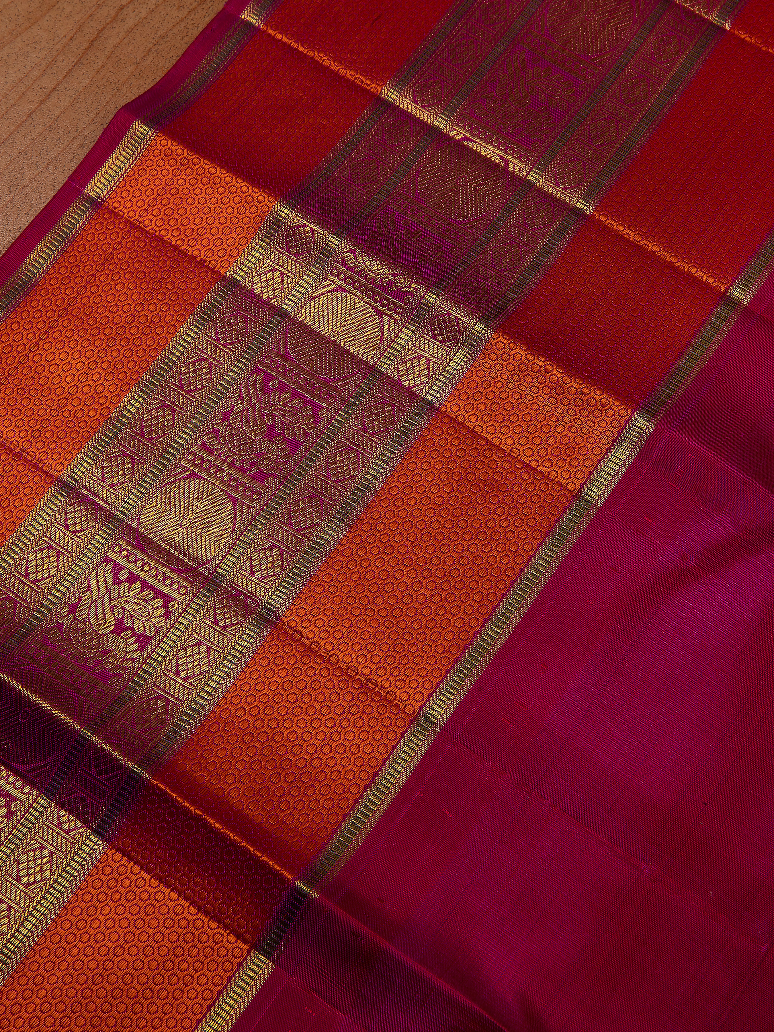 Pink Kanchipuram Silk Saree - Mokshaa