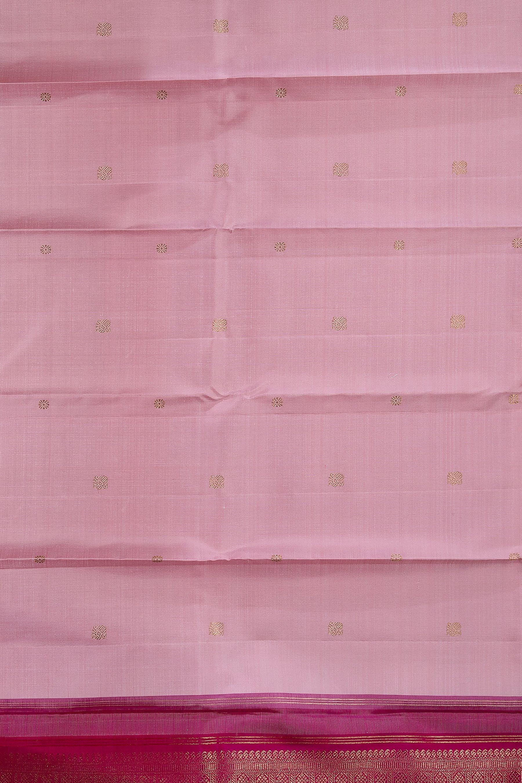 Pink Kanchipuram Silk Saree - Mokshaa