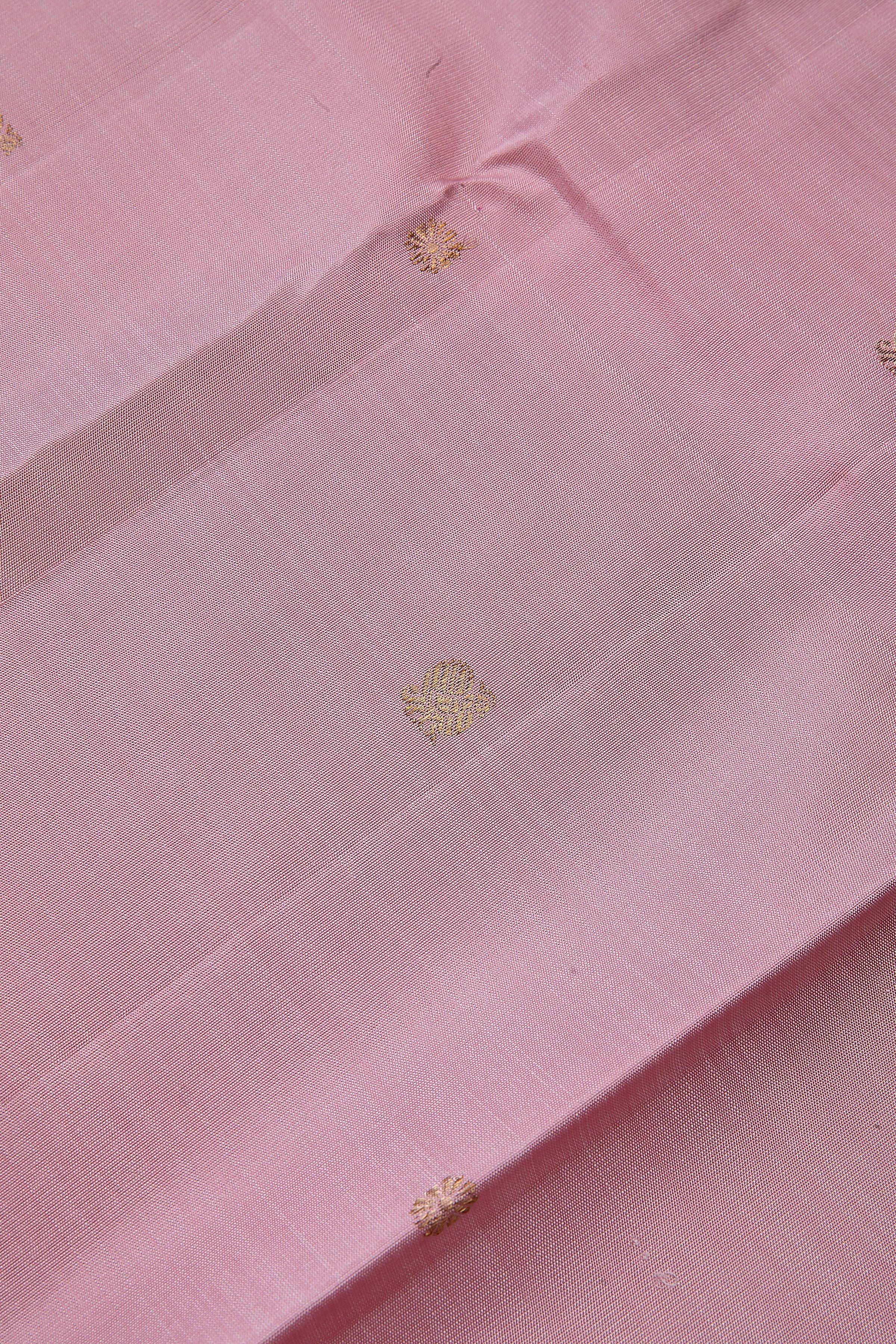 Pink Kanchipuram Silk Saree - Mokshaa