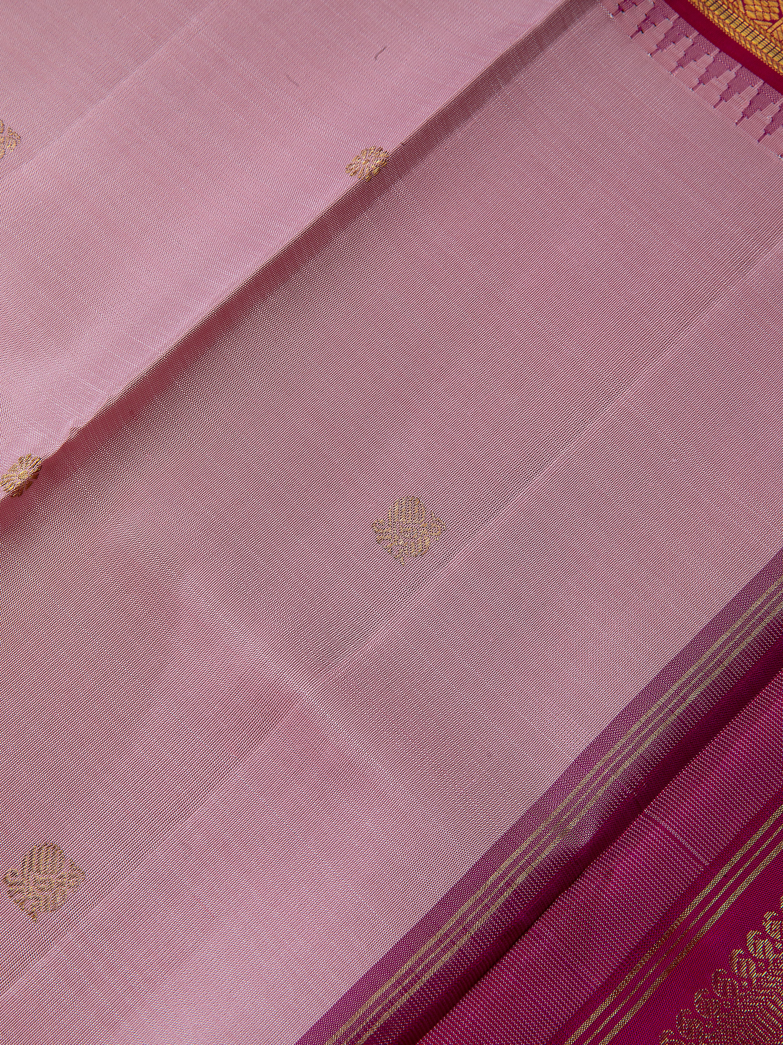 Pink Kanchipuram Silk Saree - Mokshaa