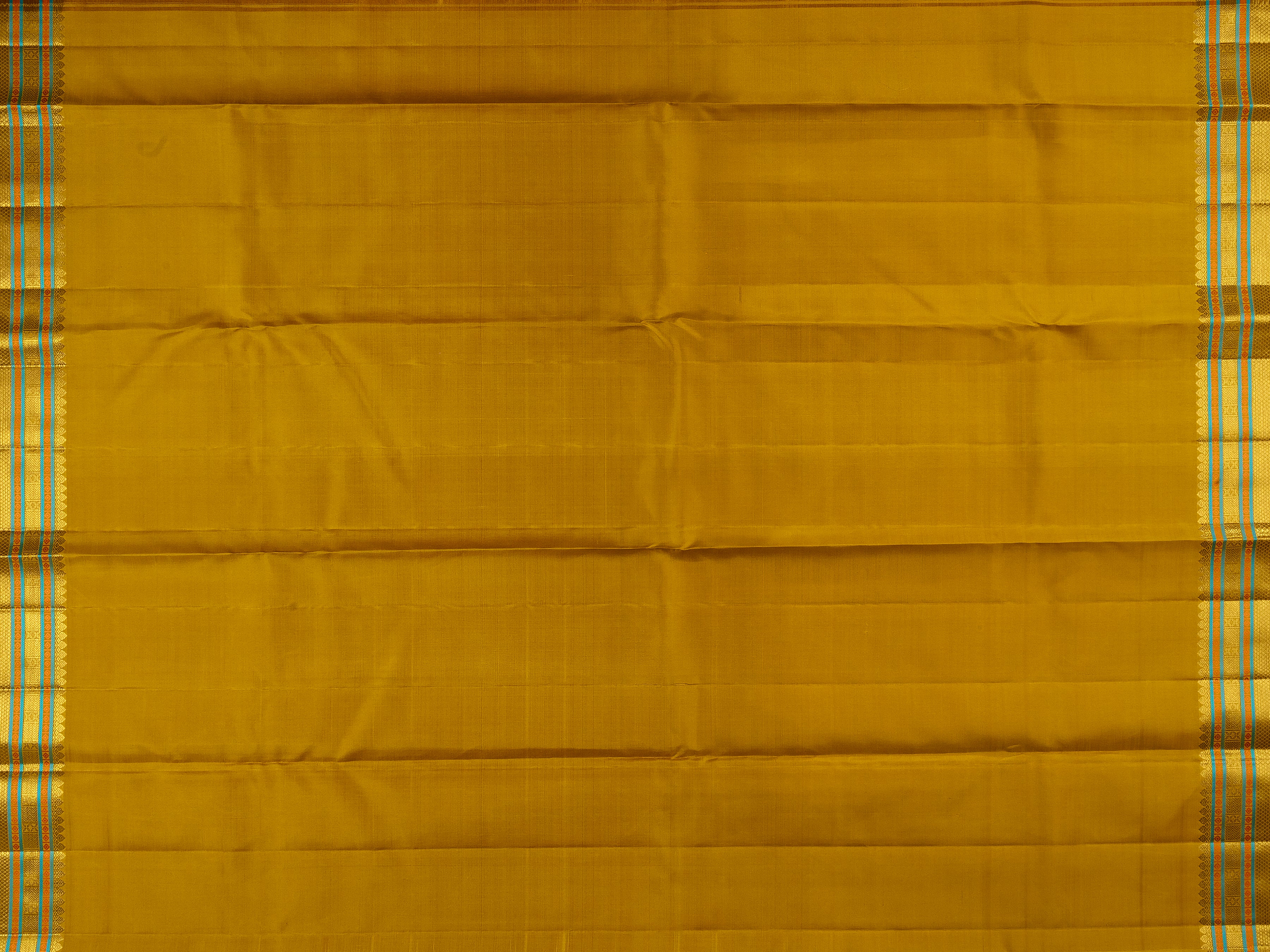 Mustard Kanchipuram Silk Saree - Mokshaa