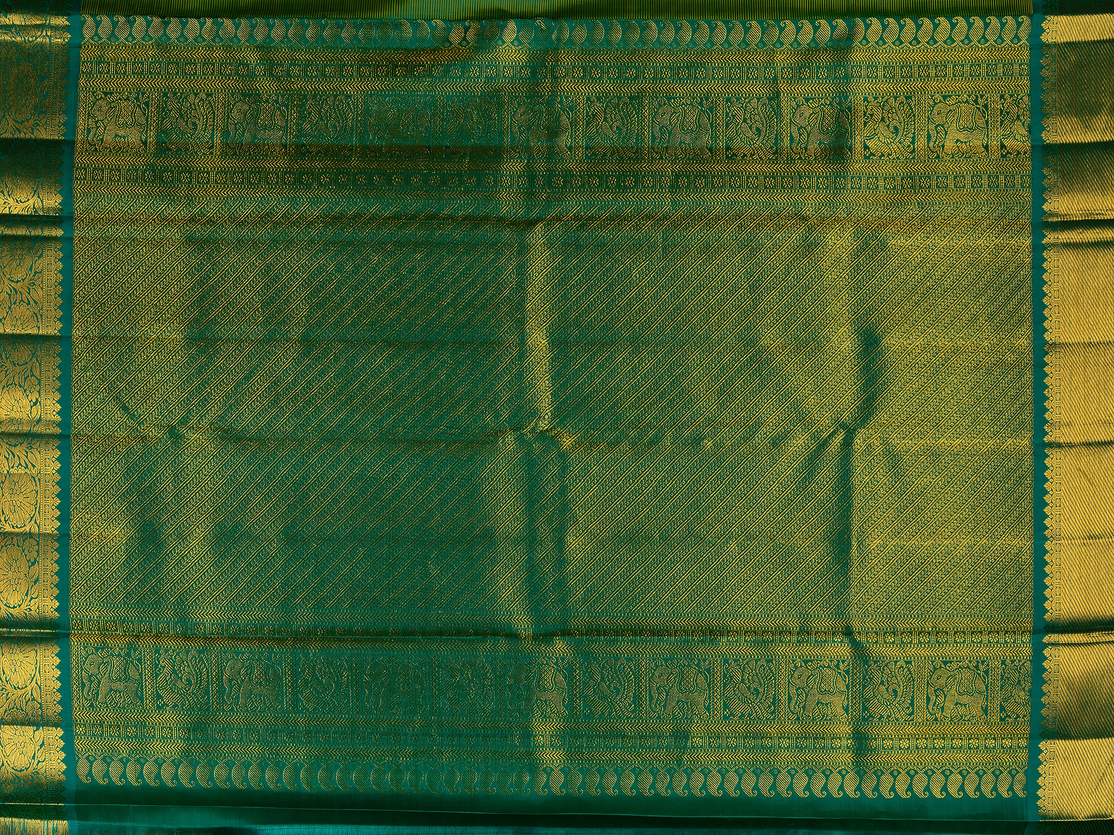 Mustard Kanchipuram Silk Saree - Mokshaa