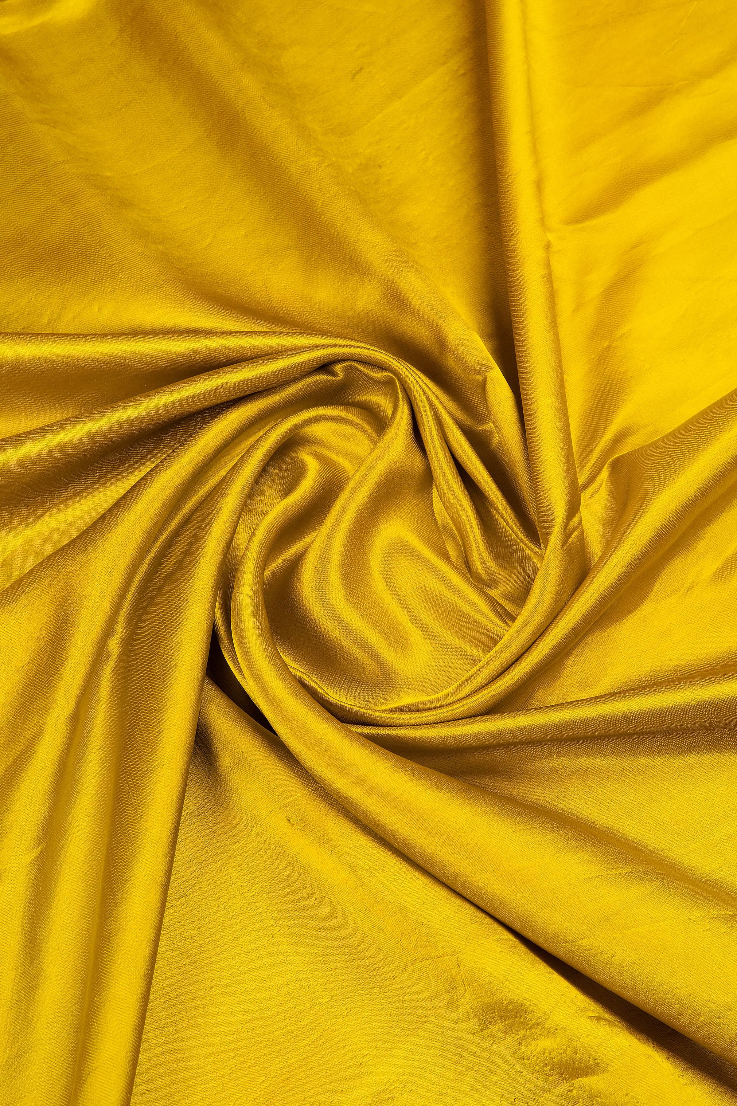 Mustard Banarasi Saree - Mokshaa